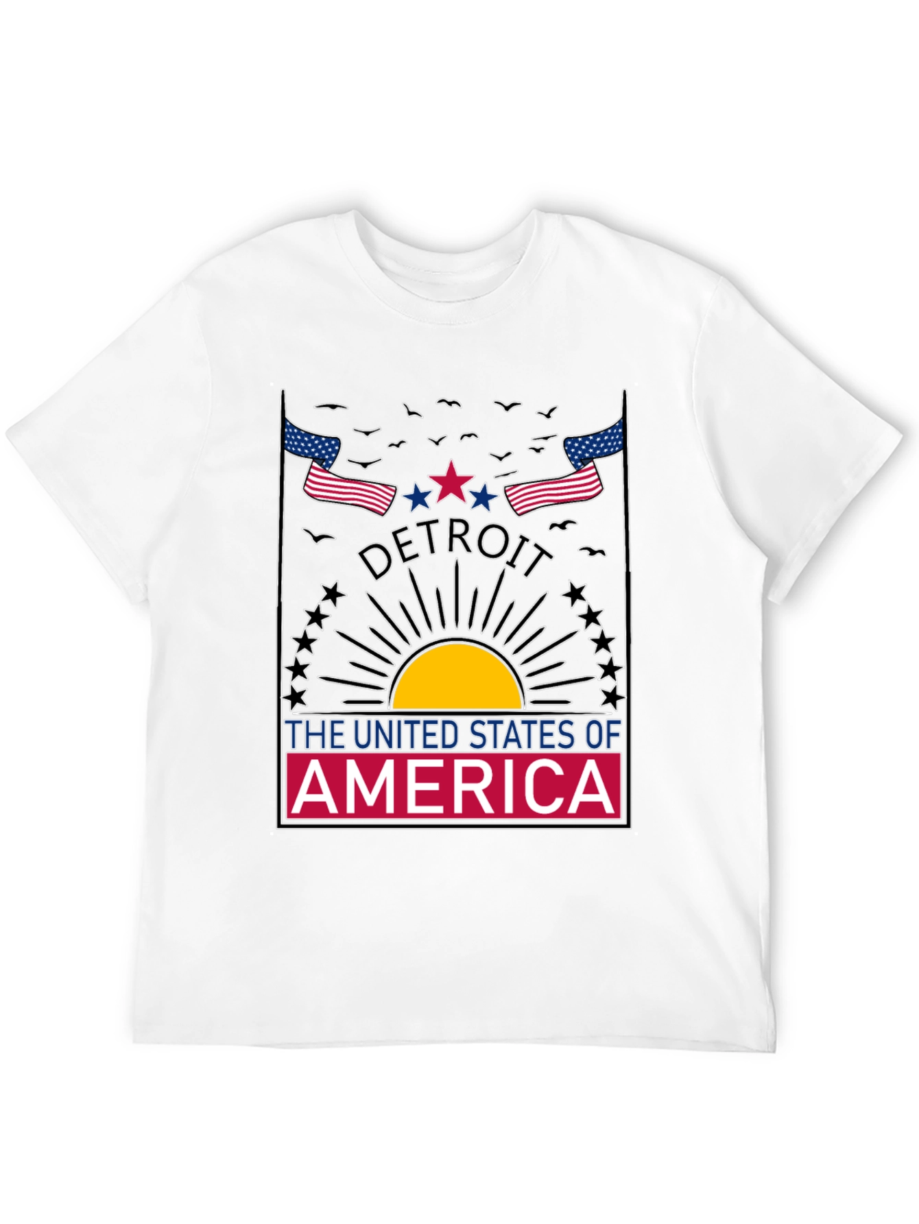Detroit USA Graphic T-Shirt