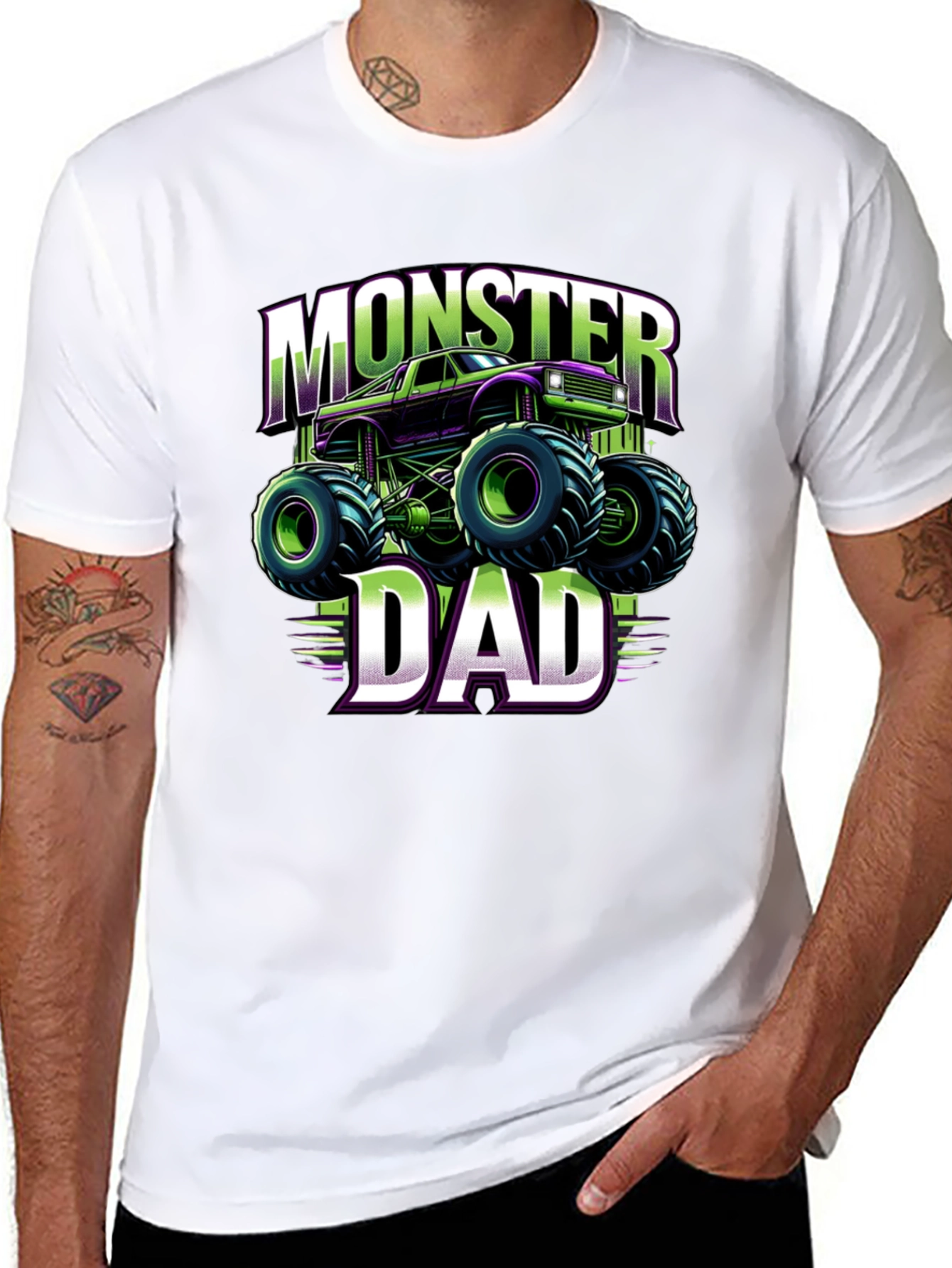 Monster Dad Truck Graphic T-Shirt
