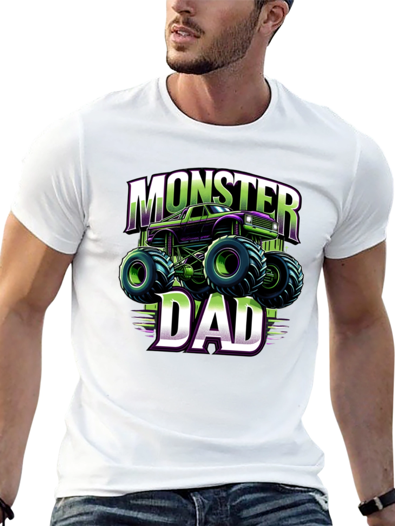 Monster Dad Truck Graphic T-Shirt