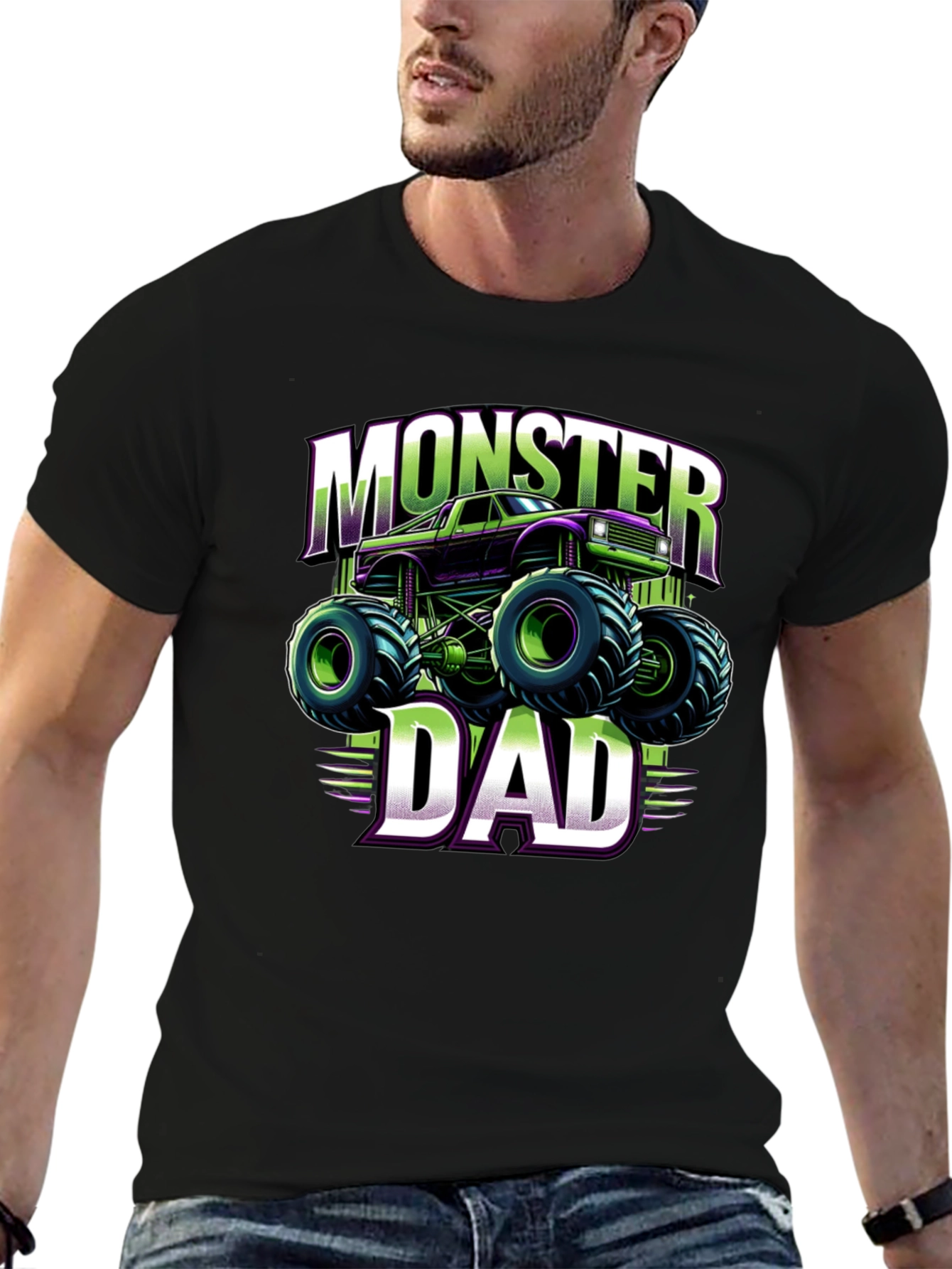 Monster Dad Truck Graphic T-Shirt