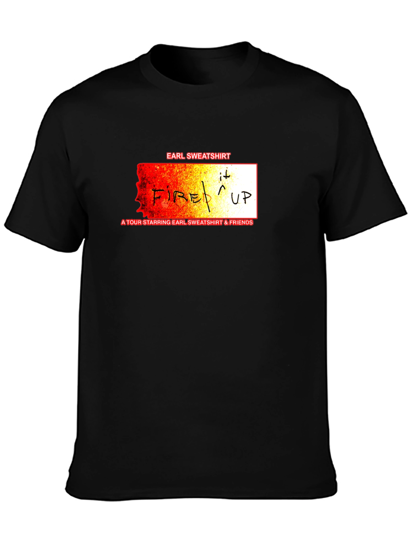 Earl Sweatshirt Fire It Up Tour T-Shirt Black