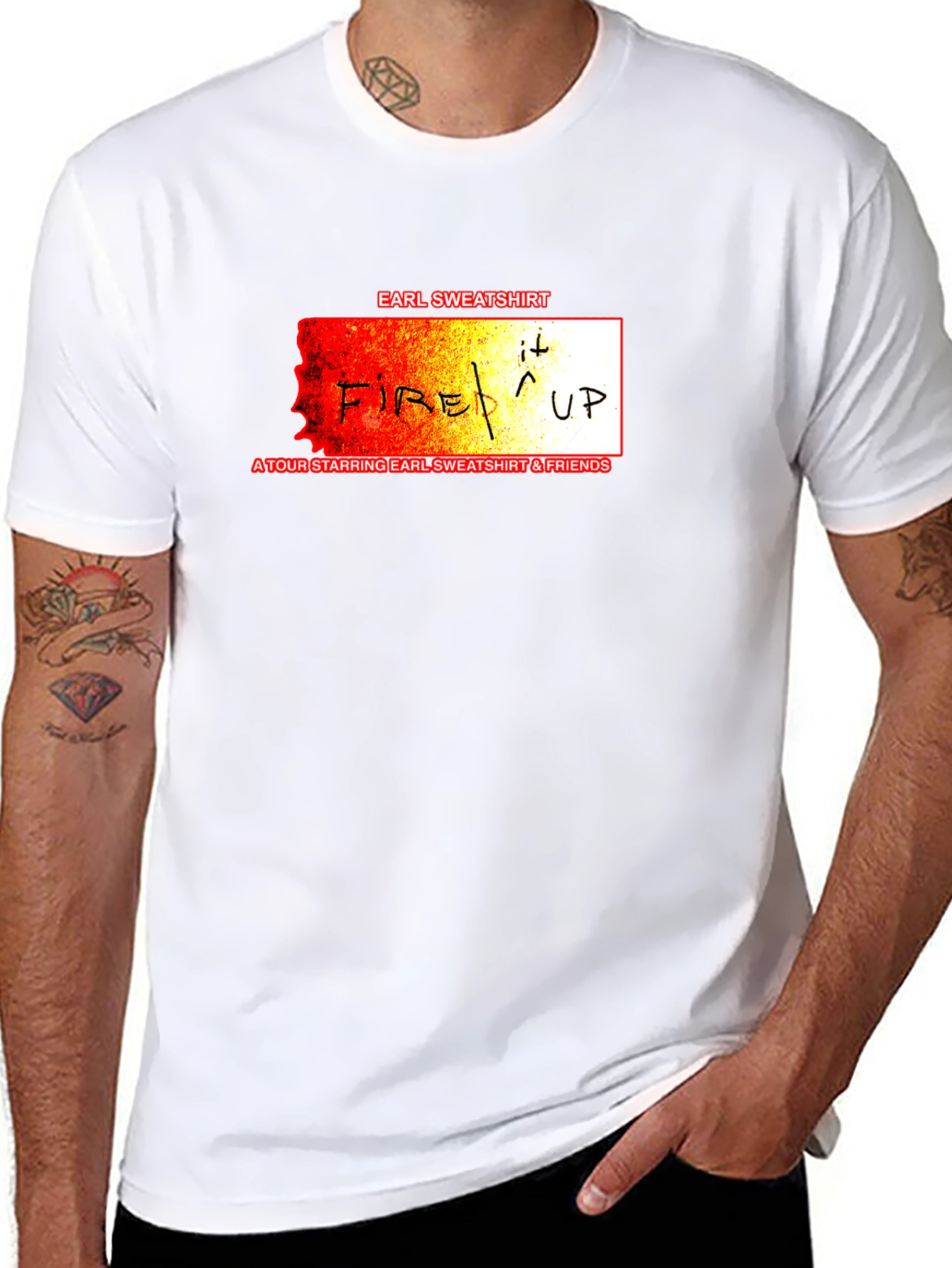 Earl Sweatshirt Fire It Up Tour T-Shirt Black