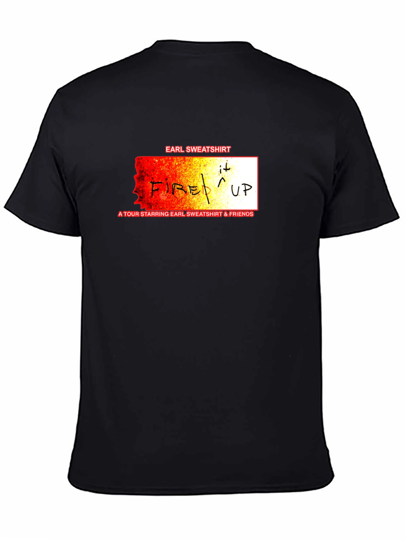 Earl Sweatshirt Fire It Up Tour T-Shirt Black