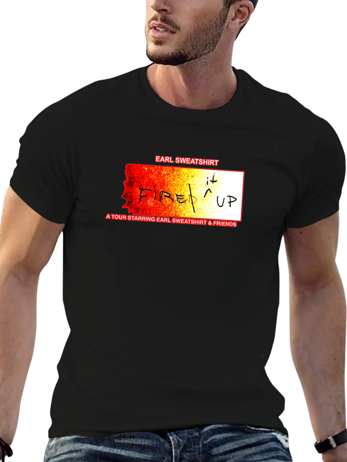 Earl Sweatshirt Fire It Up Tour T-Shirt Black