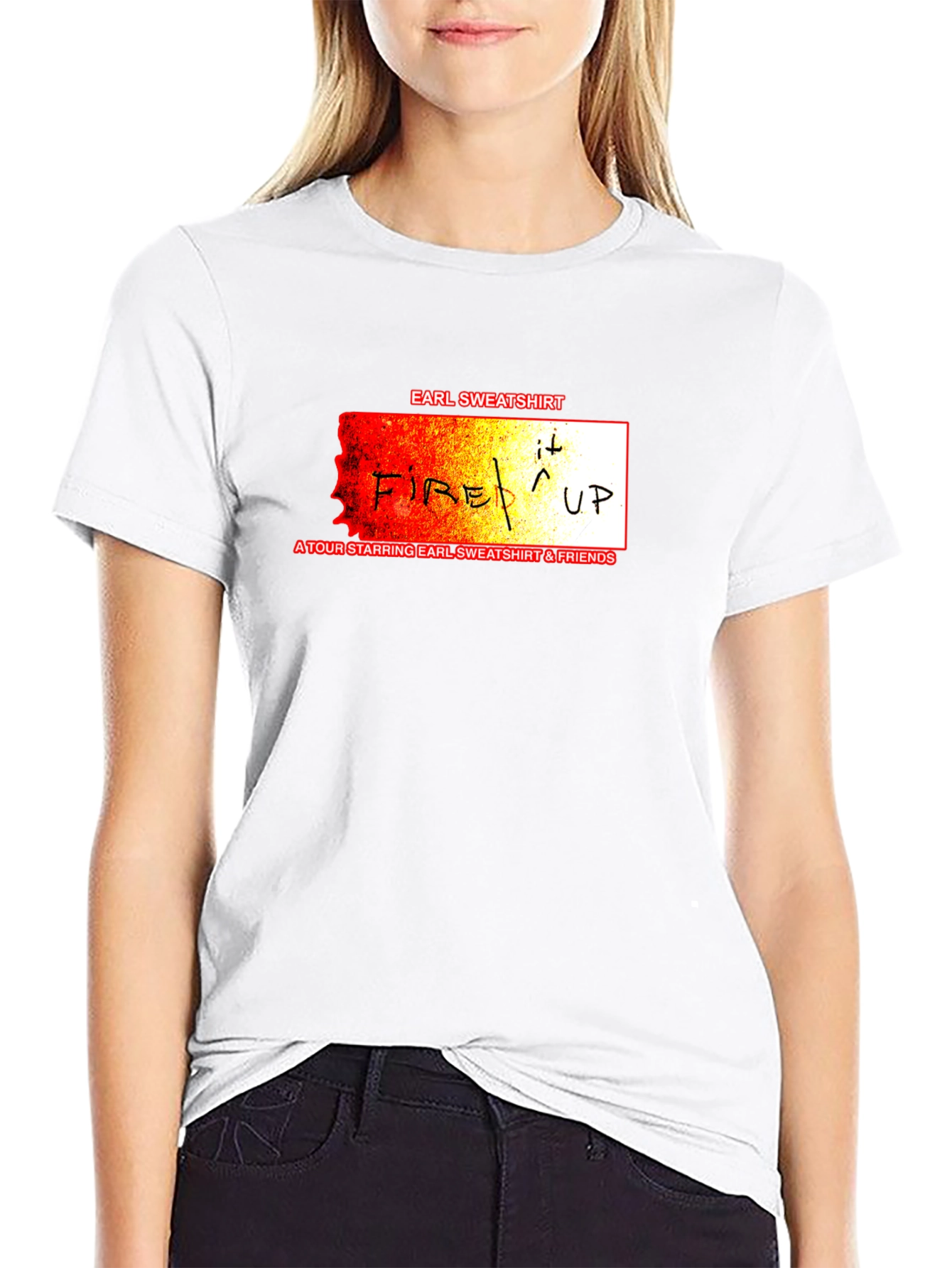 Earl Sweatshirt Fire It Up Tour T-Shirt Black
