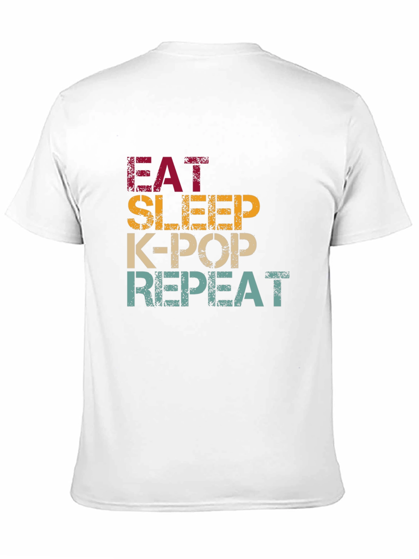 Eat Sleep K-Pop Repeat Graphic T-Shirt