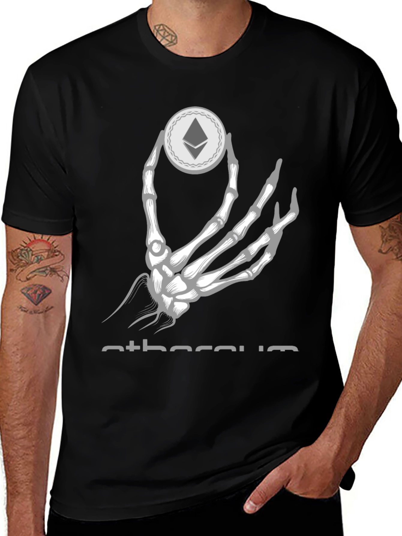 Ethereum Skeleton Hand T-Shirt