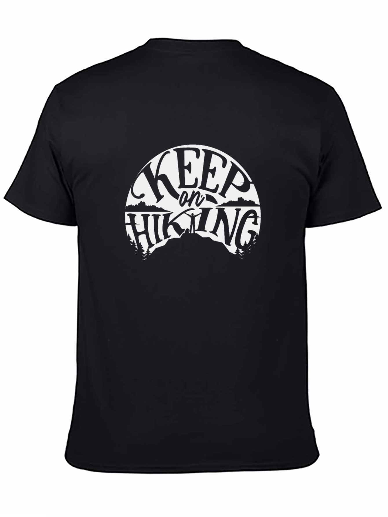 Keep On Hiking Black Graphic Tee