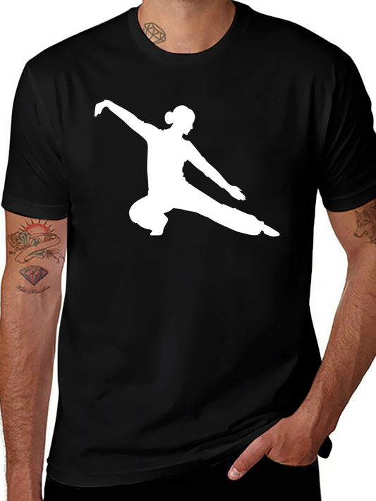 Kung Fu Silhouette Tee - Martial Arts Style