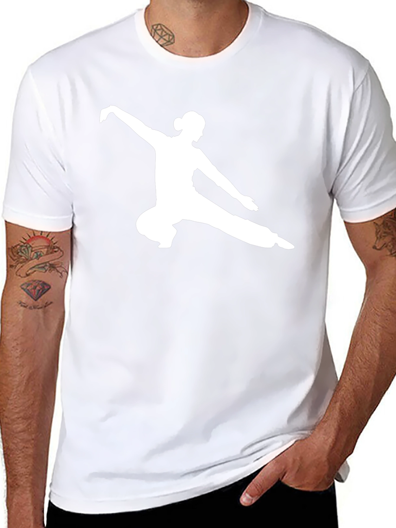 Kung Fu Silhouette Tee - Martial Arts Style