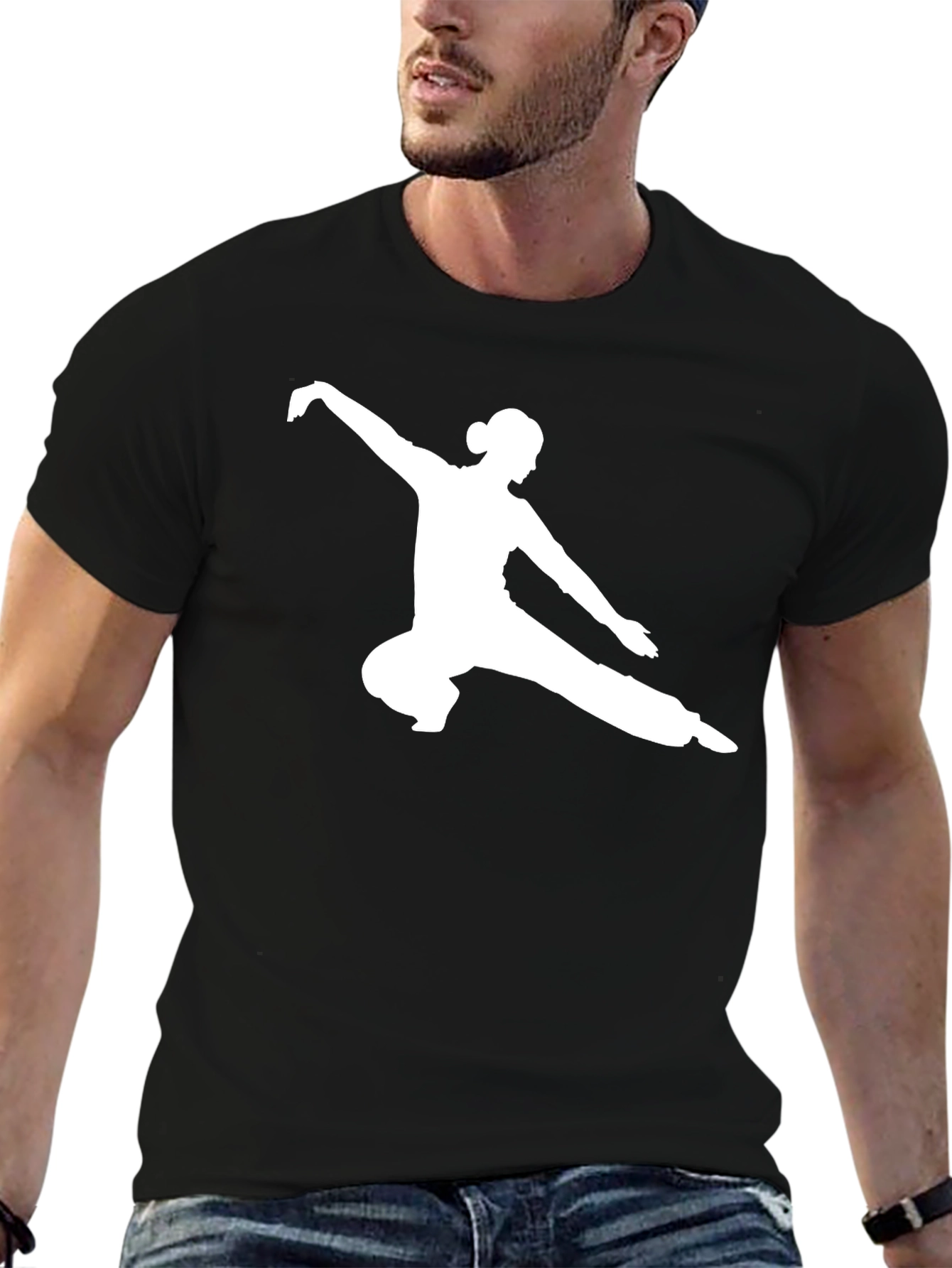 Kung Fu Silhouette Tee - Martial Arts Style