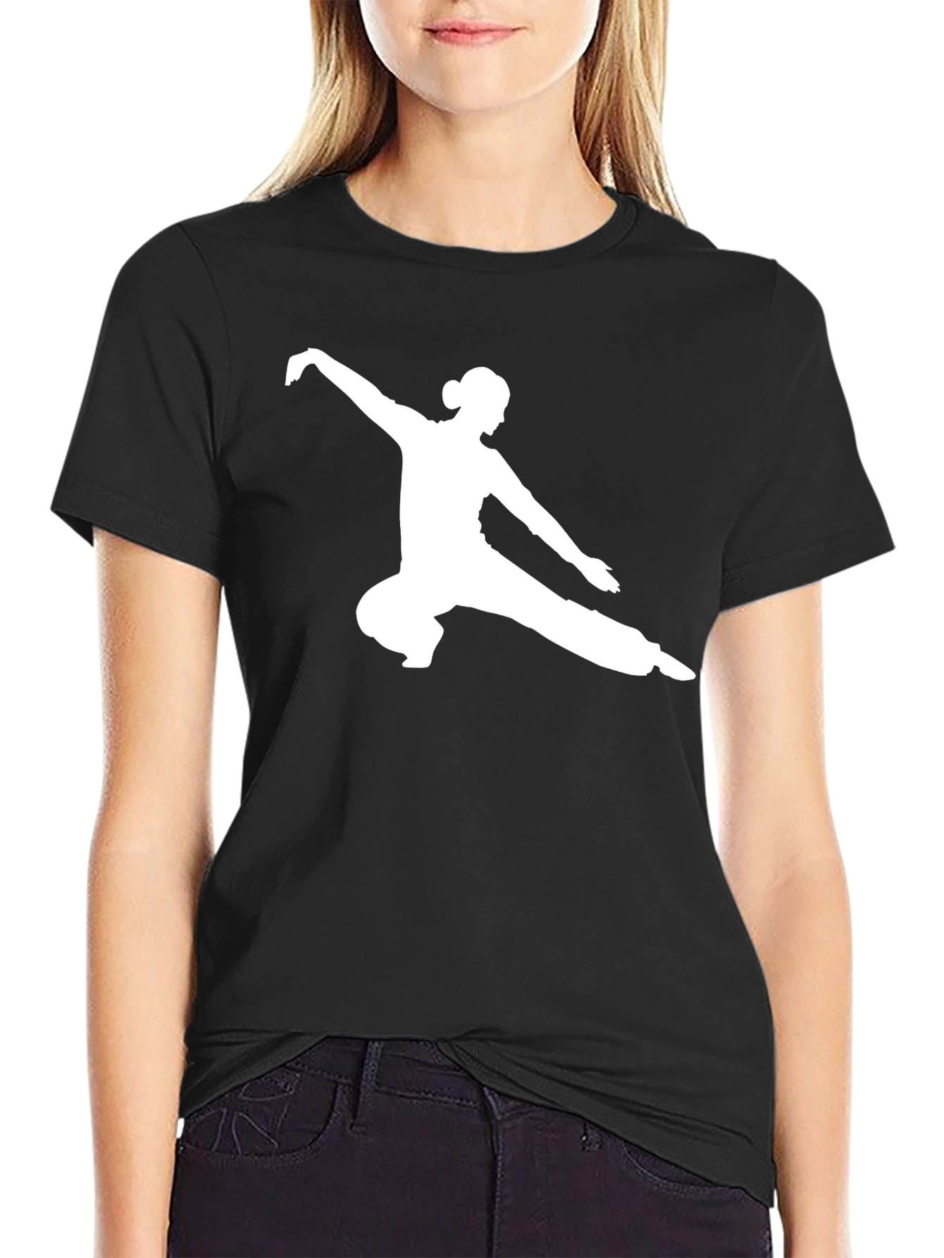 Kung Fu Silhouette Tee - Martial Arts Style