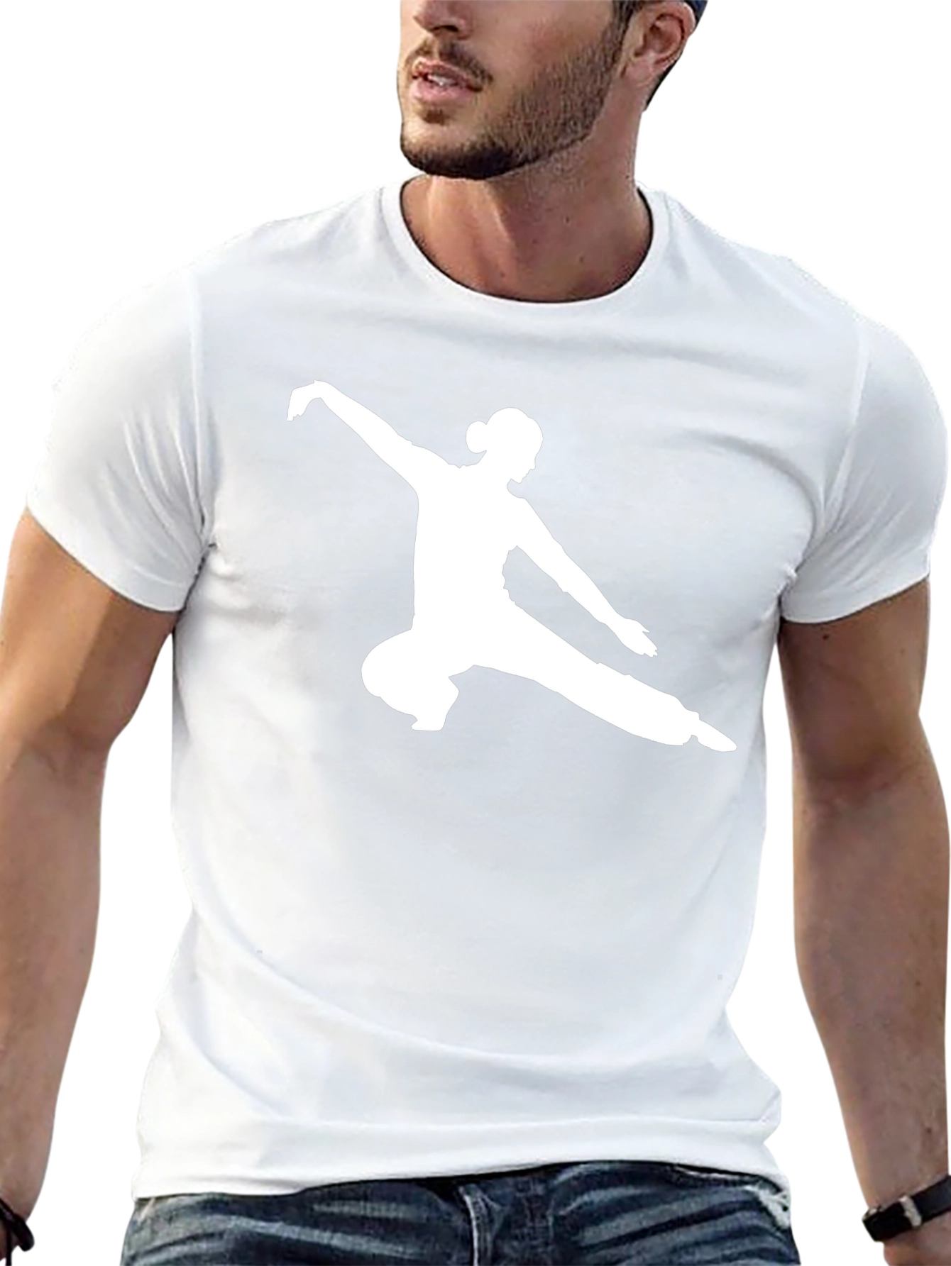Kung Fu Silhouette Tee - Martial Arts Style