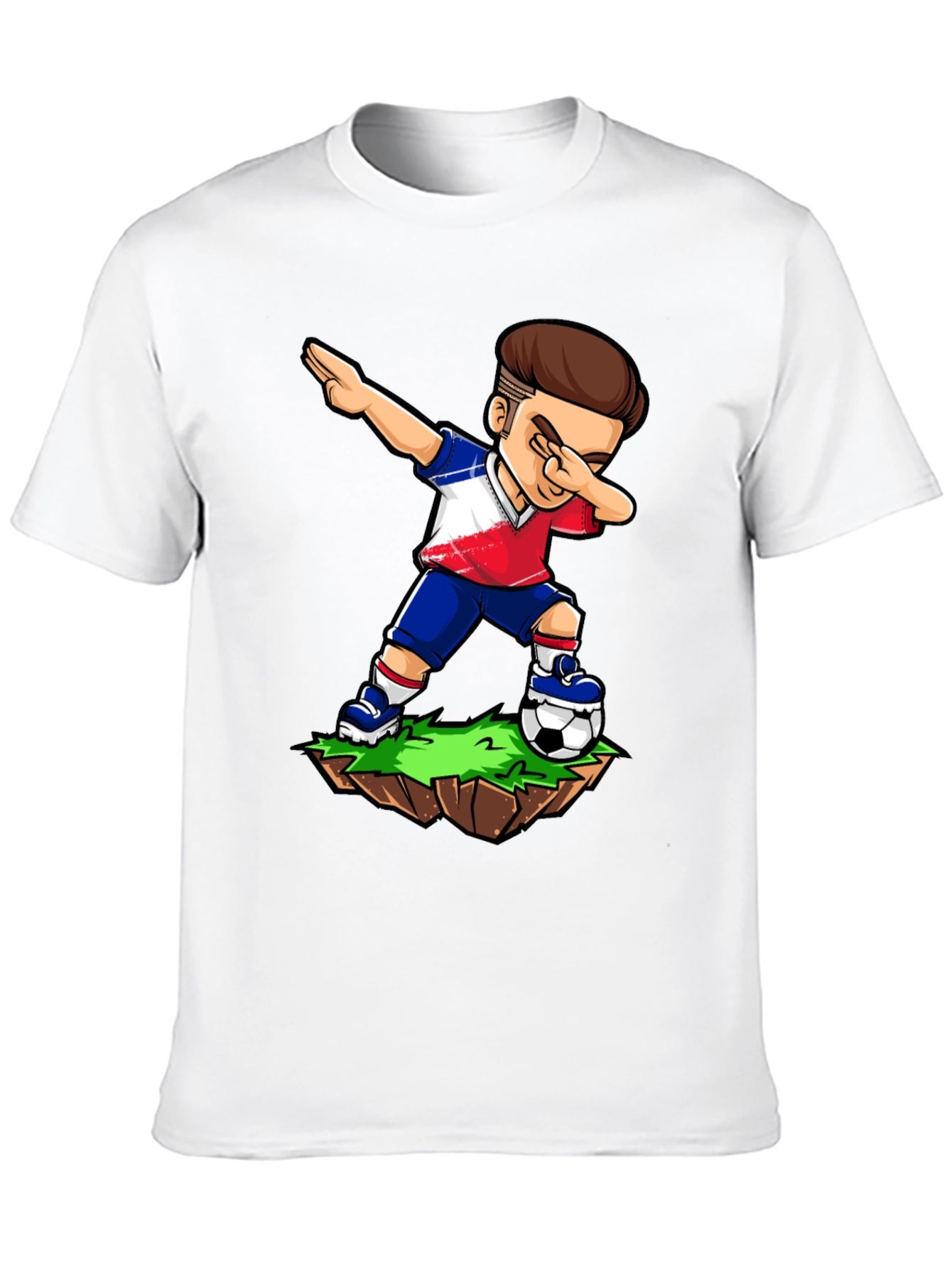 Dabbing Soccer Player Graphic Tee