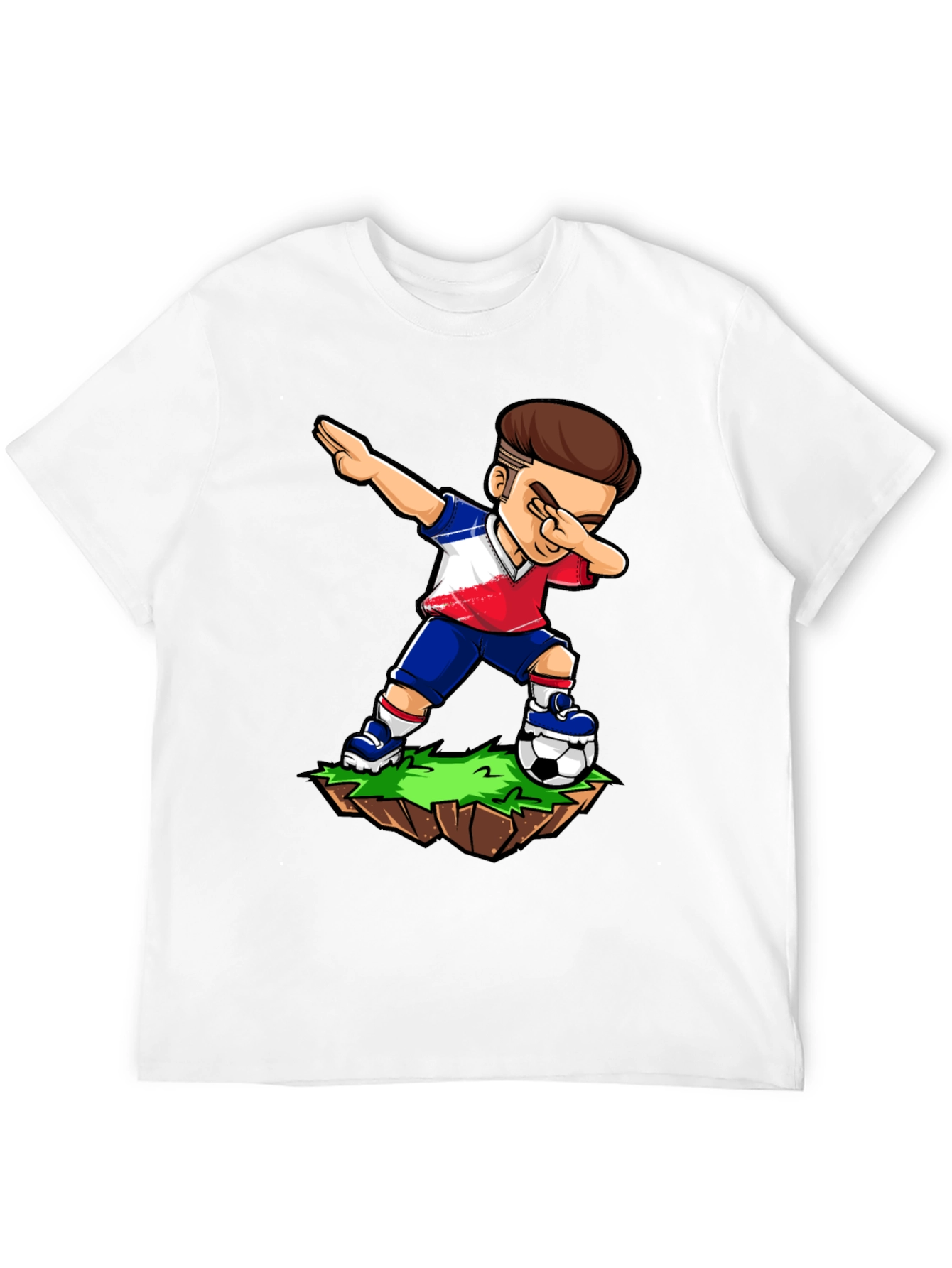 Dabbing Soccer Player Graphic Tee