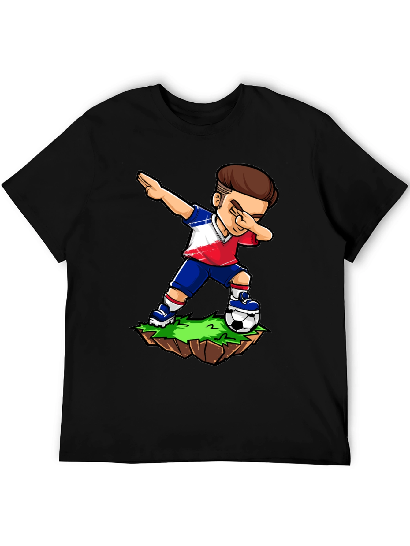 Dabbing Soccer Player Graphic Tee