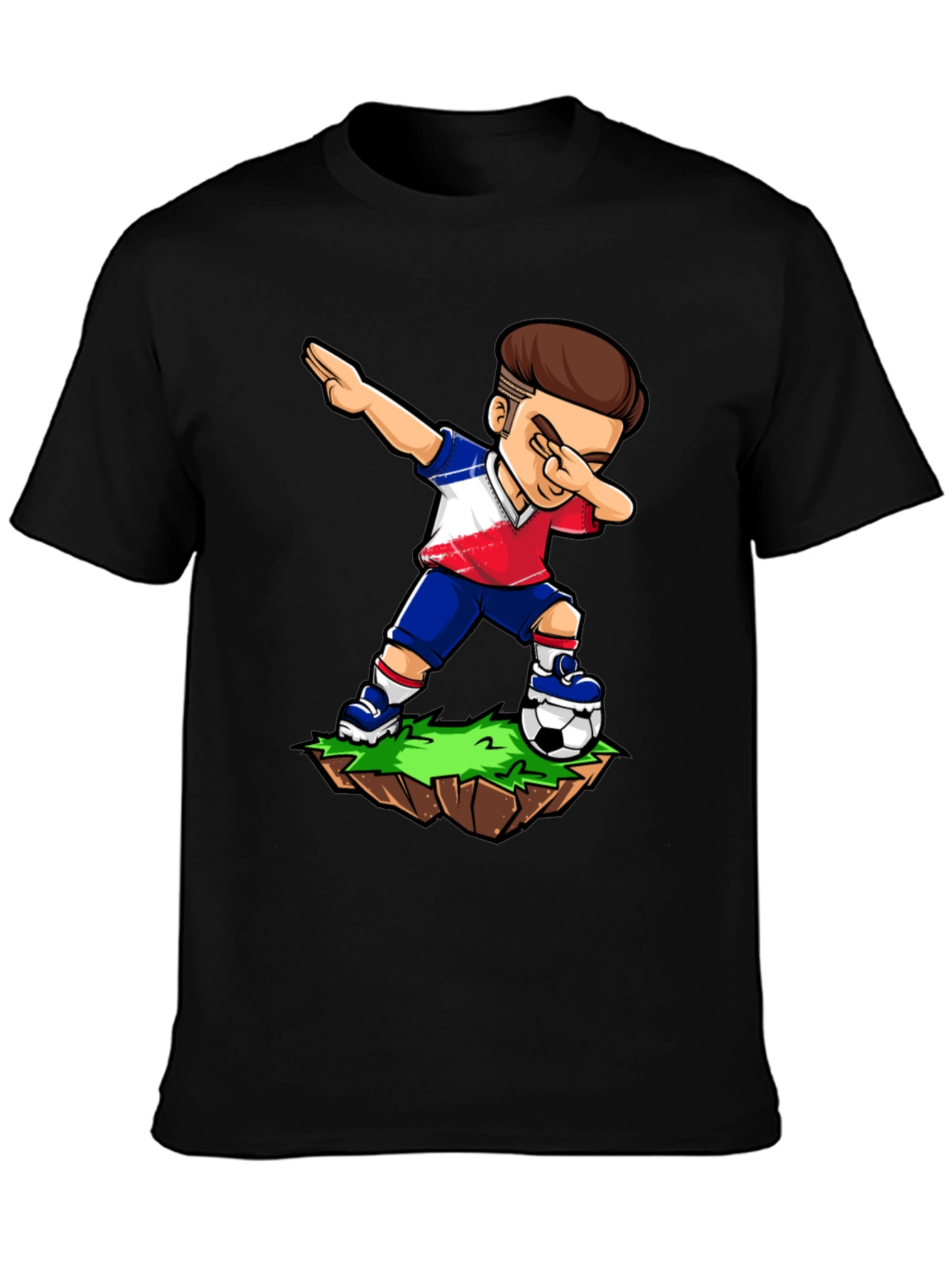 Dabbing Soccer Player Graphic Tee