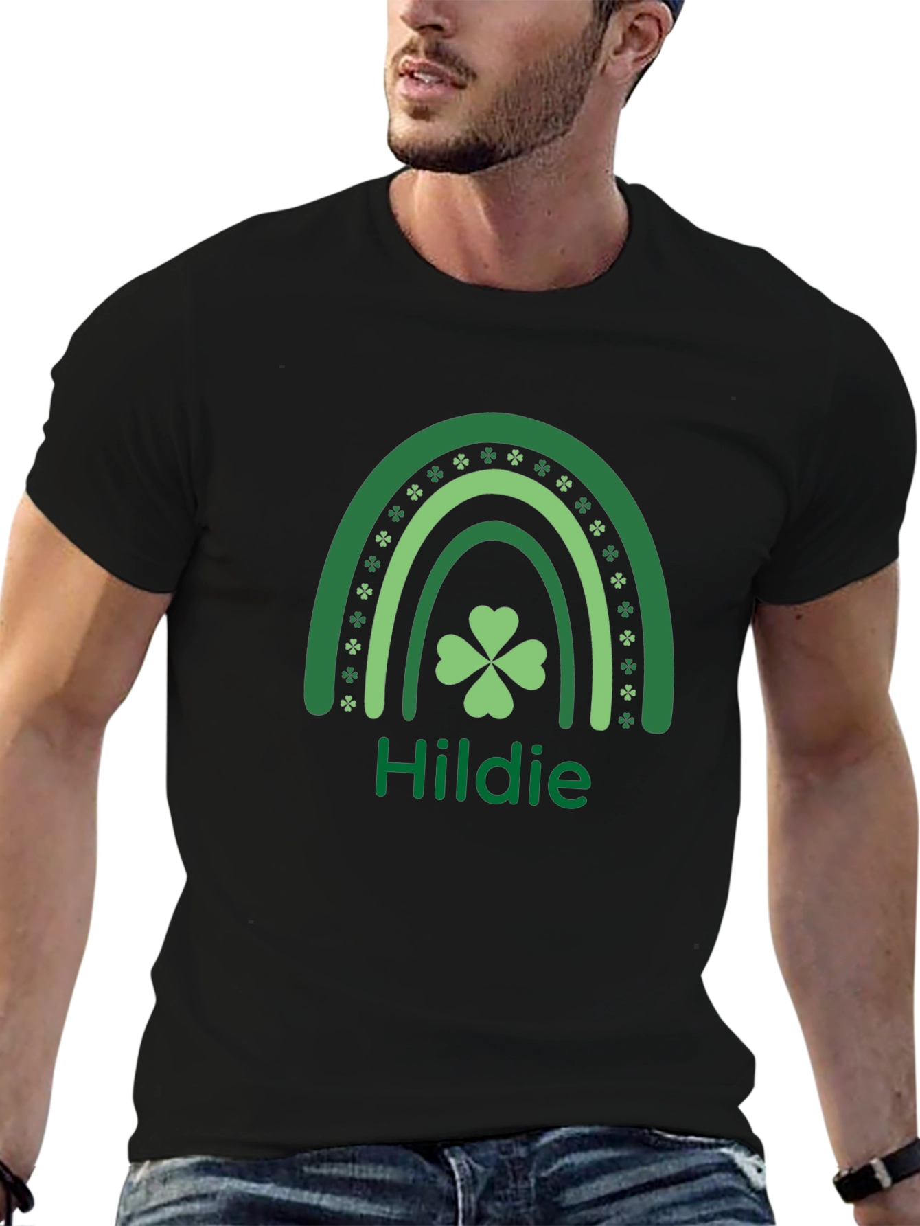 St. Patricks Day Hildie Shamrock Rainbow Shirt