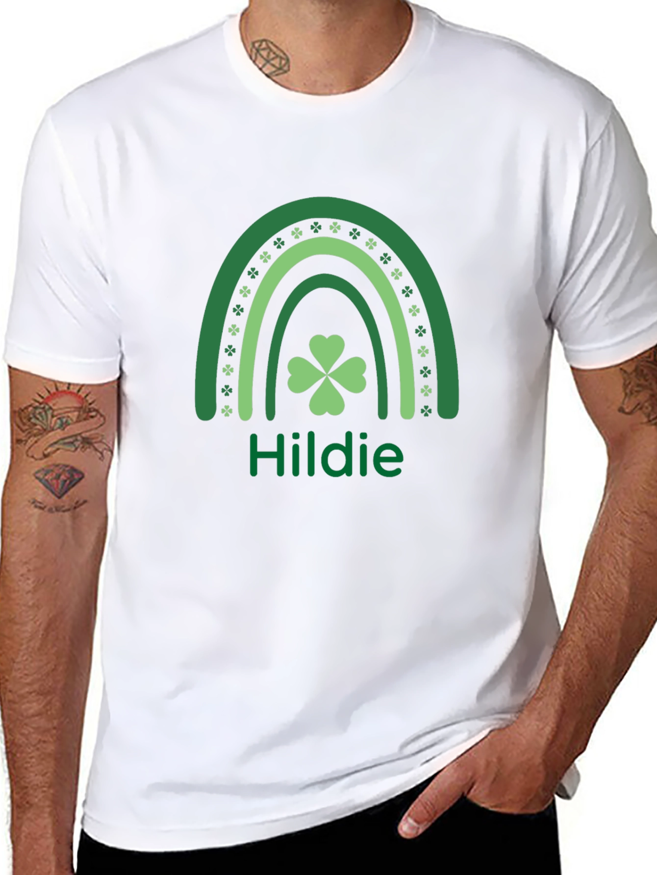 St. Patricks Day Hildie Shamrock Rainbow Shirt