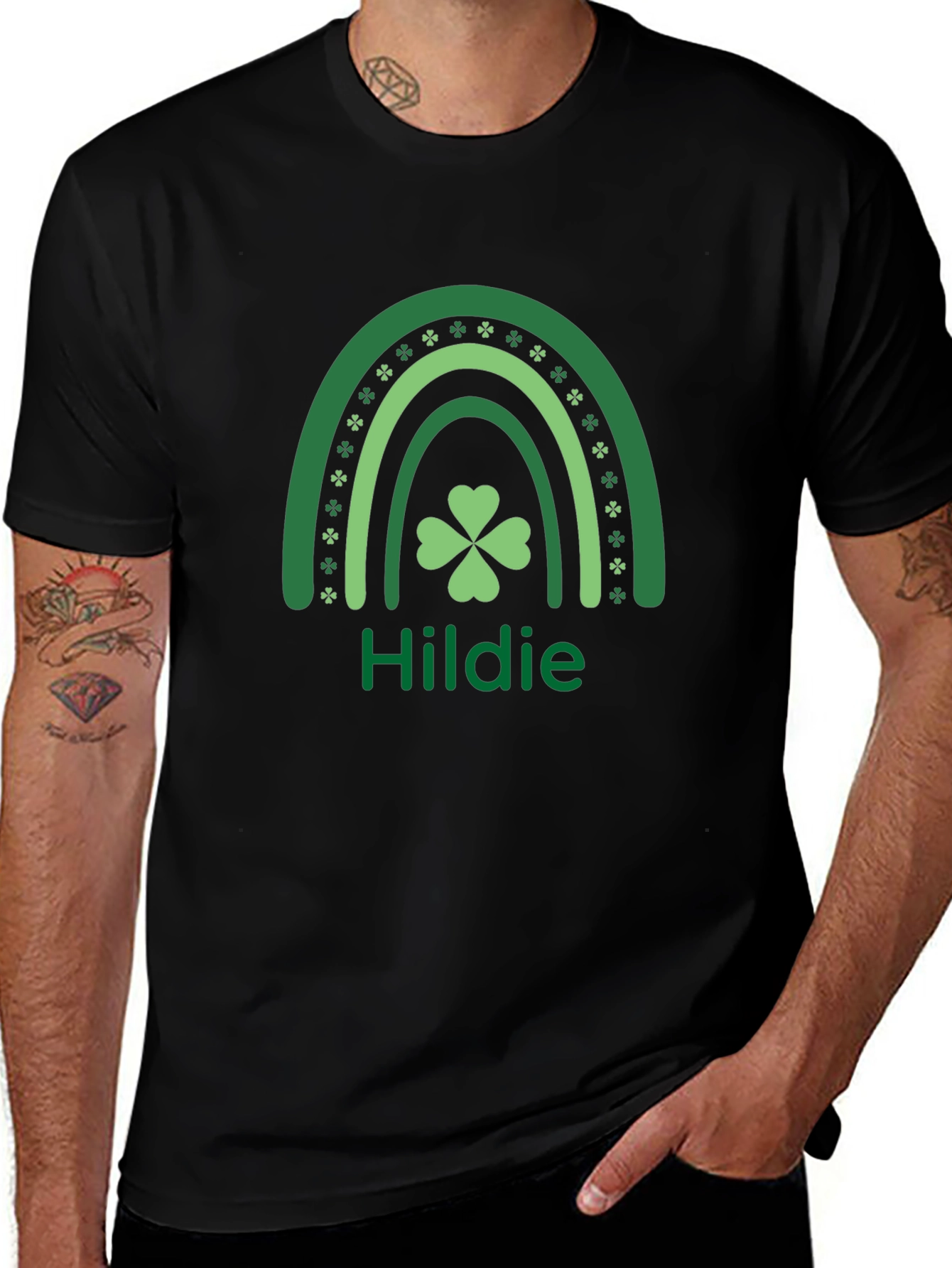St. Patricks Day Hildie Shamrock Rainbow Shirt