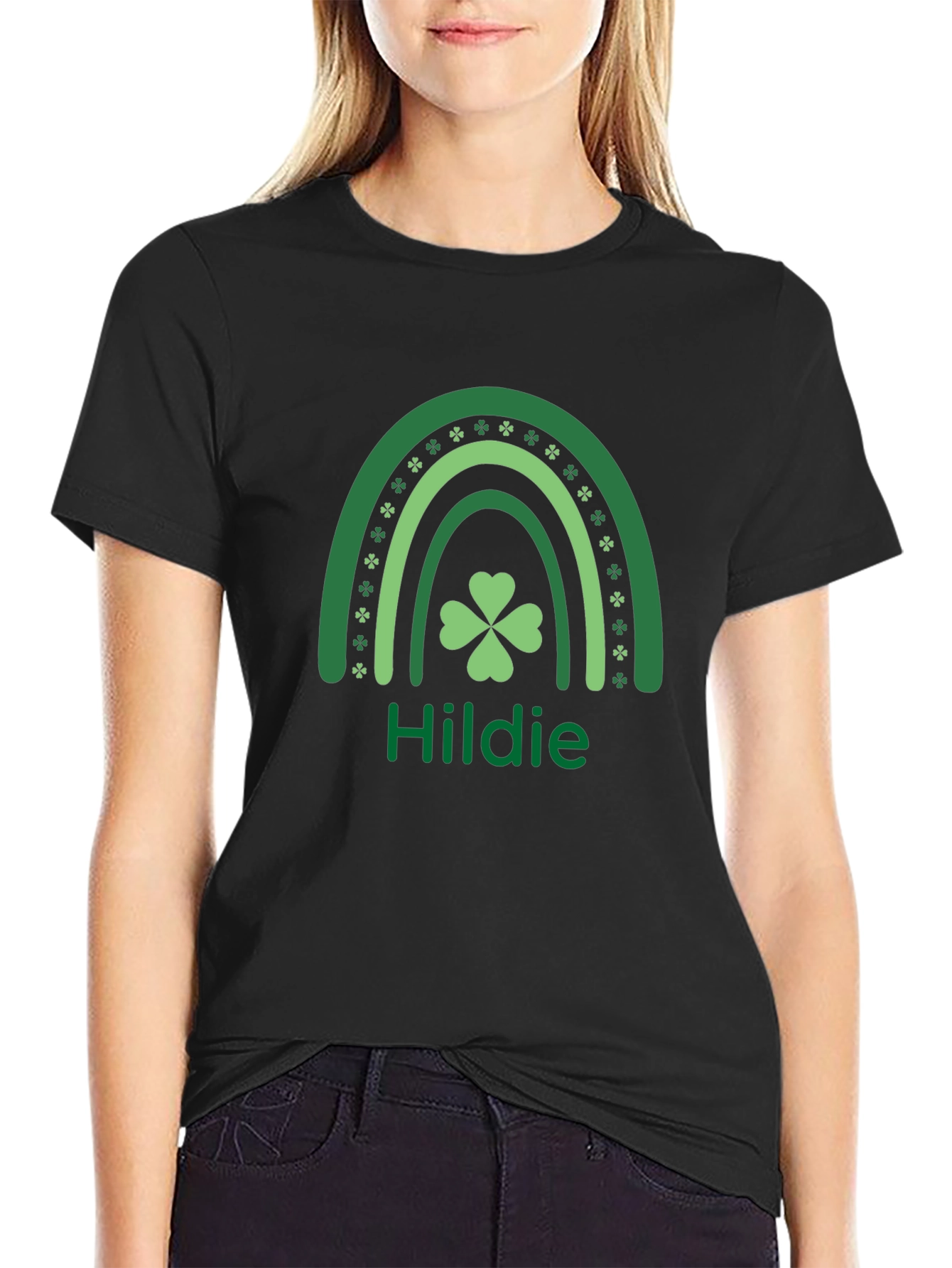 St. Patricks Day Hildie Shamrock Rainbow Shirt