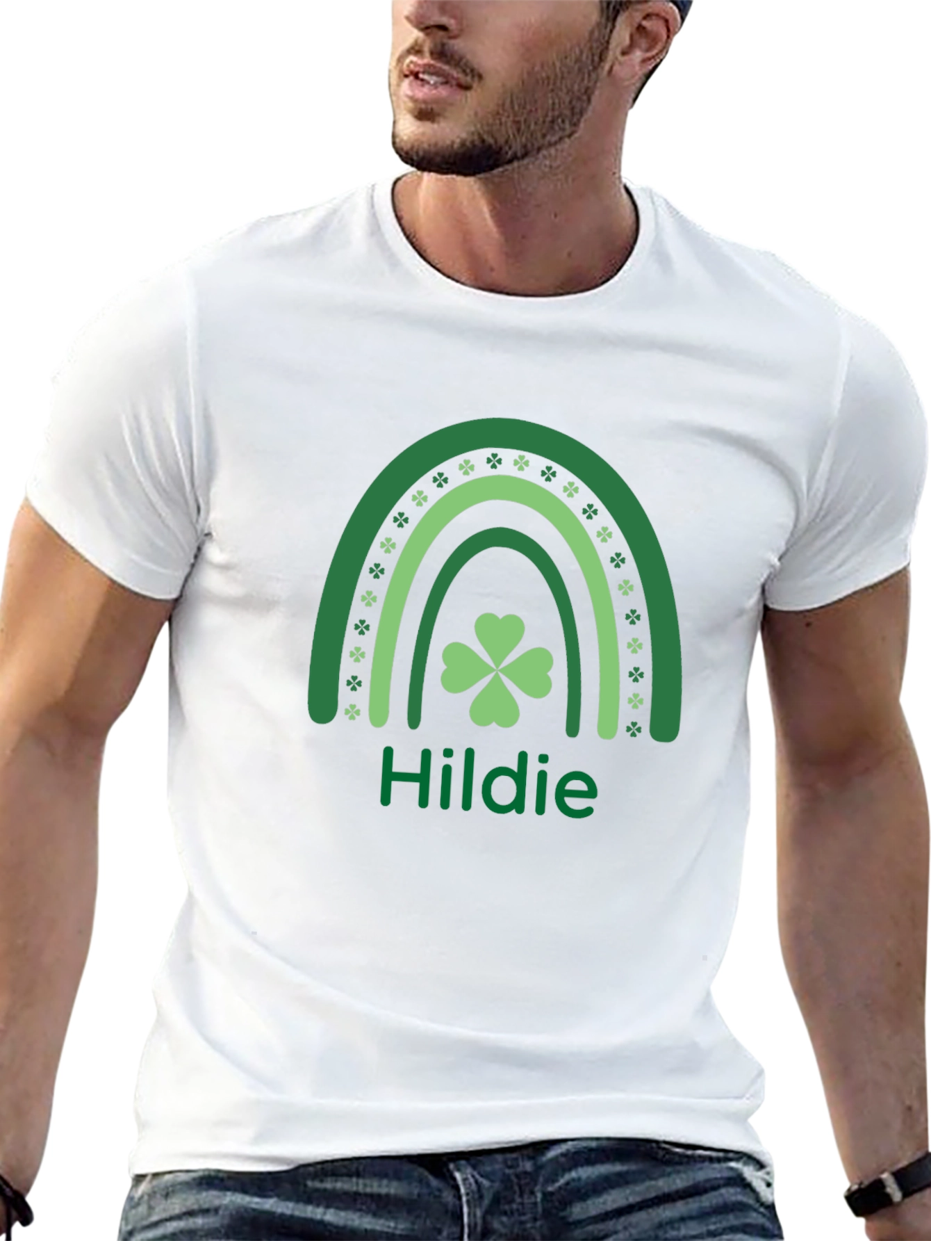 St. Patricks Day Hildie Shamrock Rainbow Shirt
