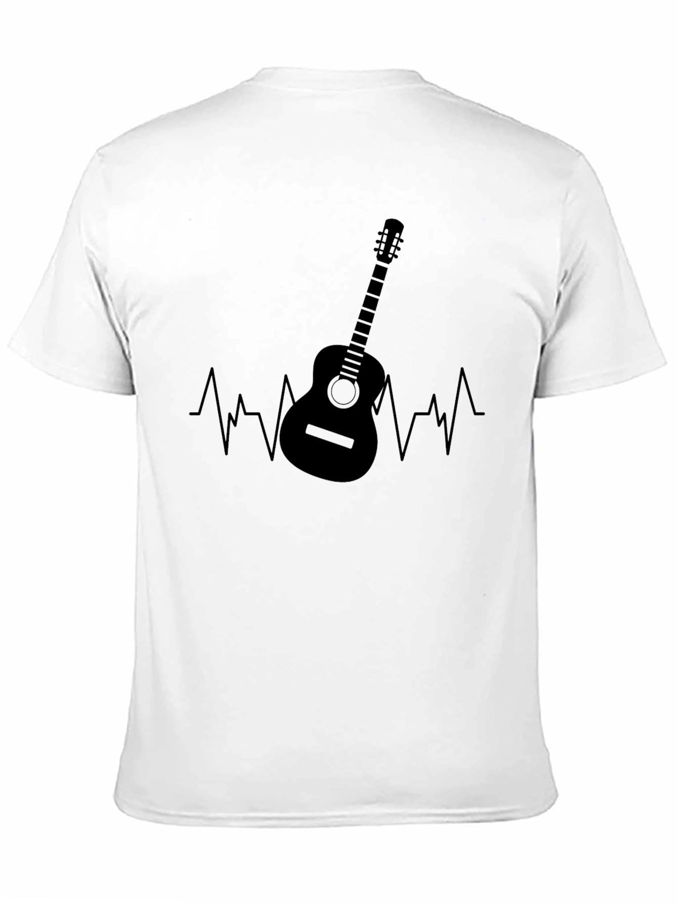Guitar Heartbeat Graphic T-Shirt