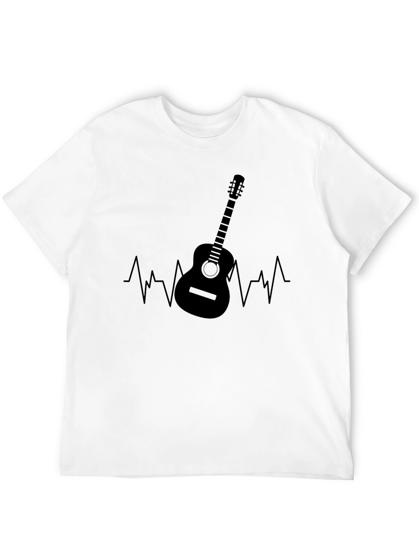 Guitar Heartbeat Graphic T-Shirt