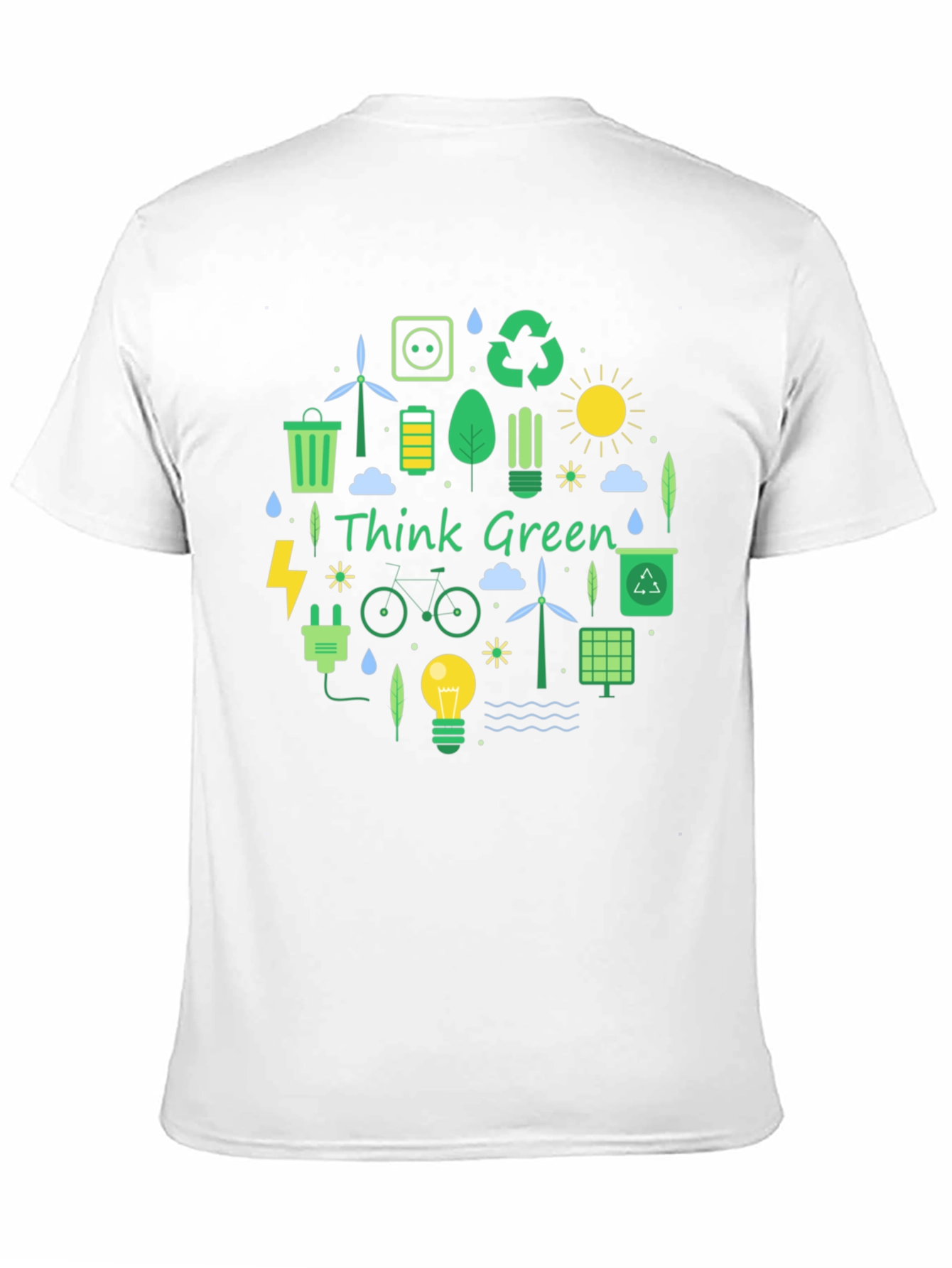 Eco-Friendly Think Green Graphic Tee