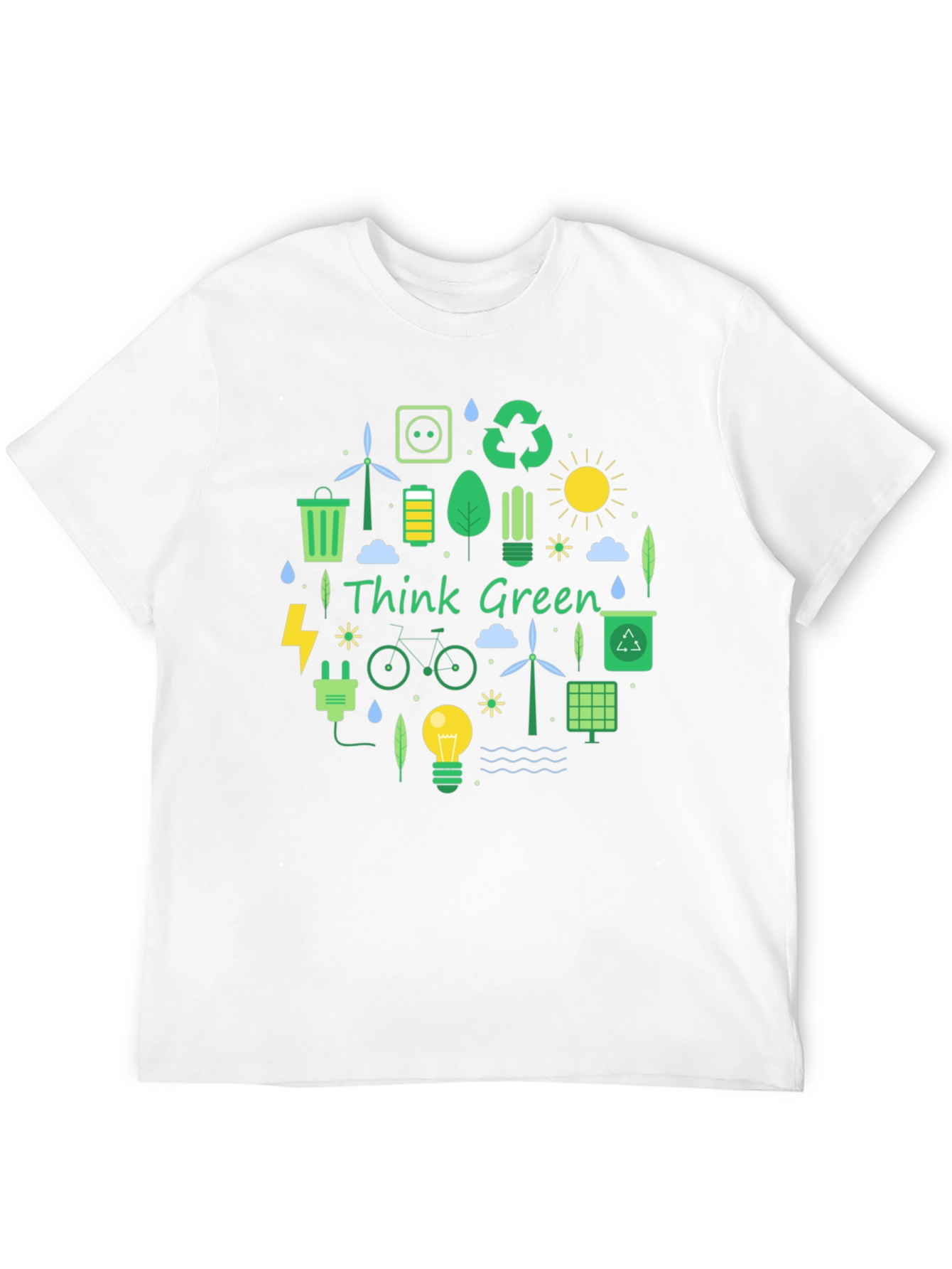 Eco-Friendly Think Green Graphic Tee
