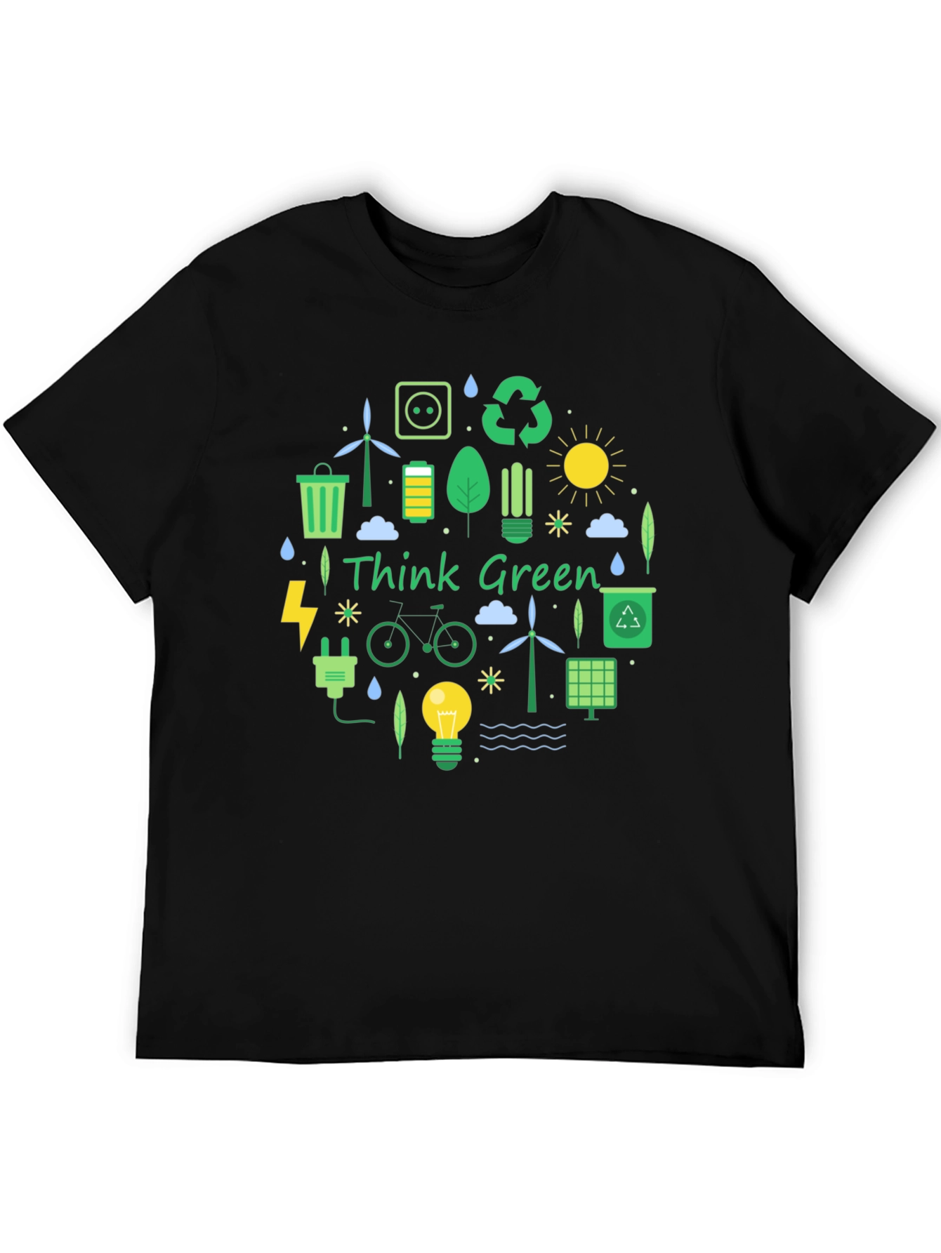 Eco-Friendly Think Green Graphic Tee