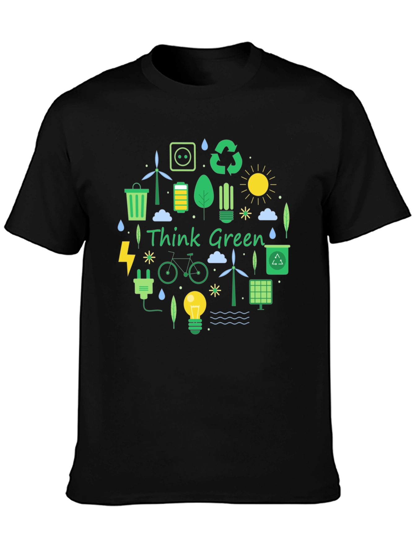Eco-Friendly Think Green Graphic Tee