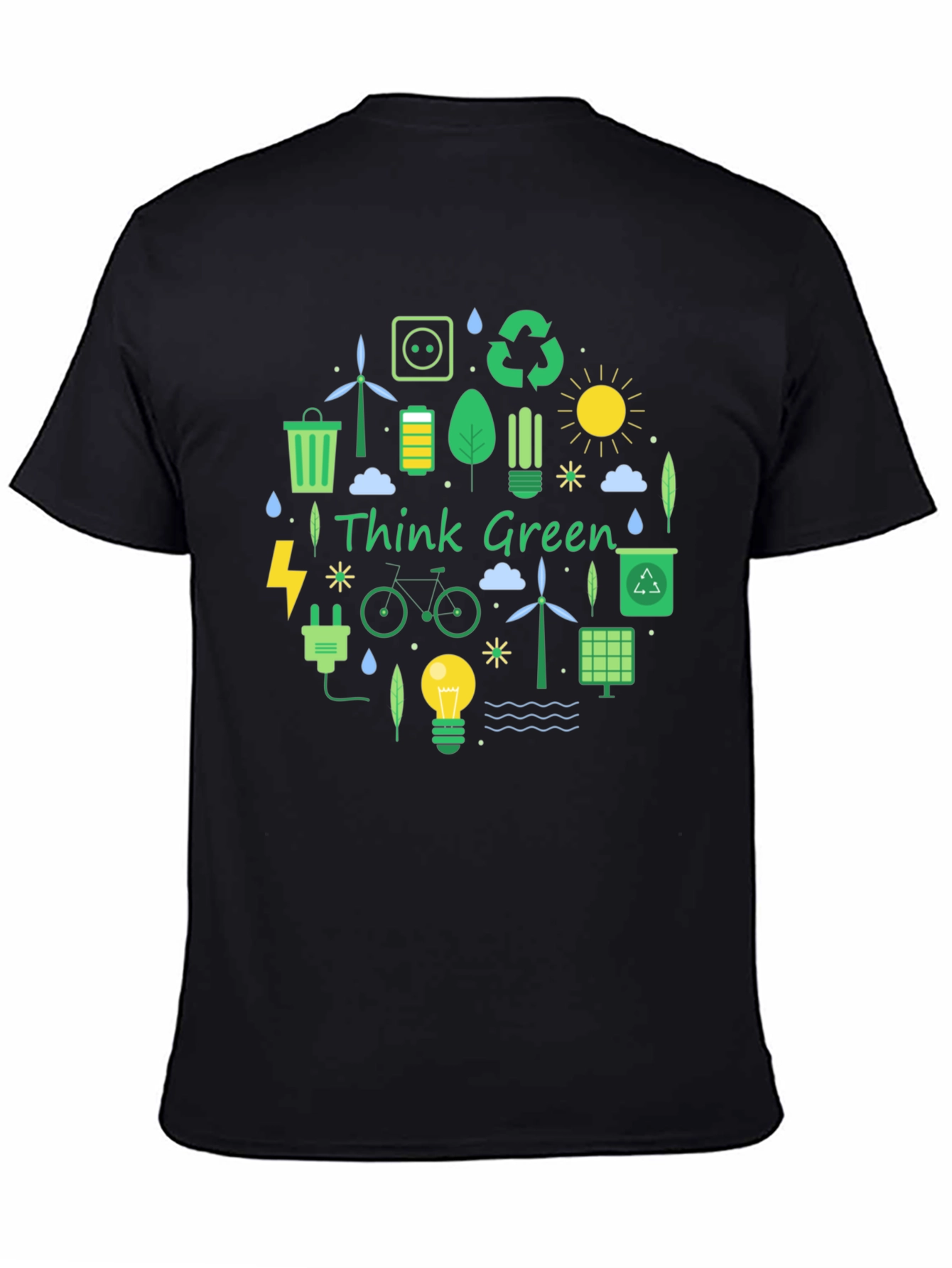 Eco-Friendly Think Green Graphic Tee