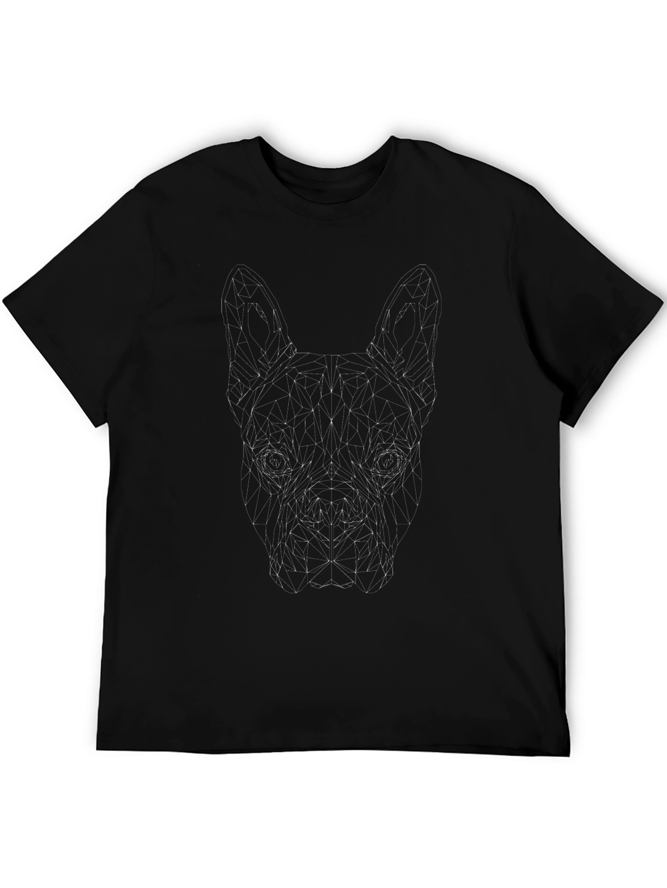 Geometric Dog T-Shirt - Modern Pet Lover Tee