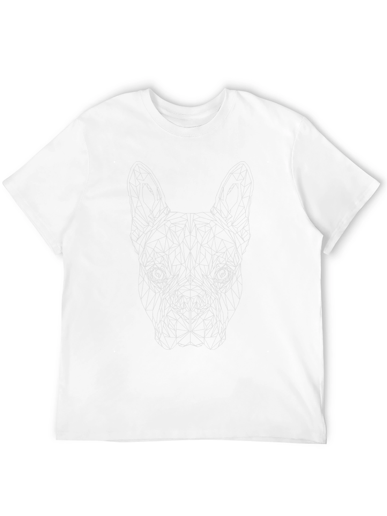 Geometric Dog T-Shirt - Modern Pet Lover Tee