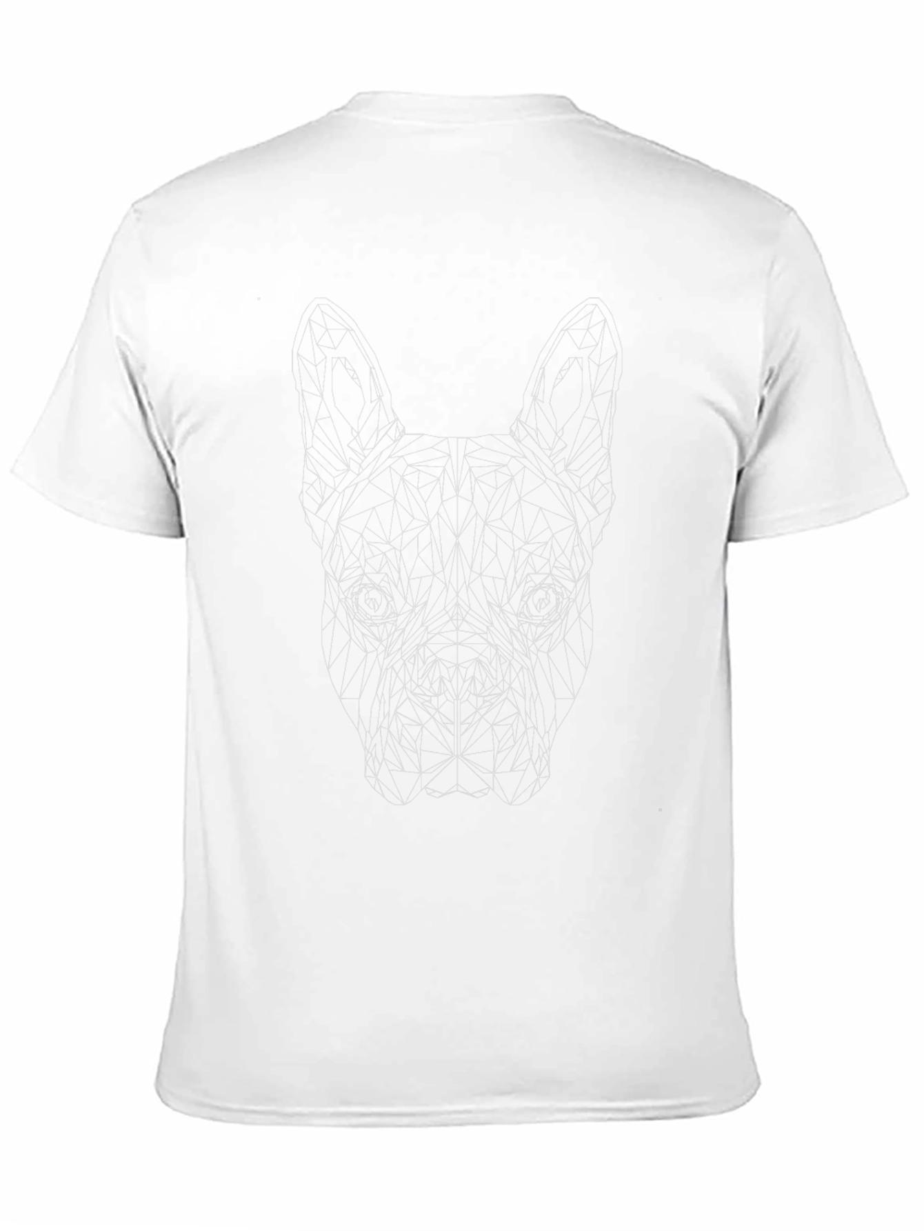 Geometric Dog T-Shirt - Modern Pet Lover Tee