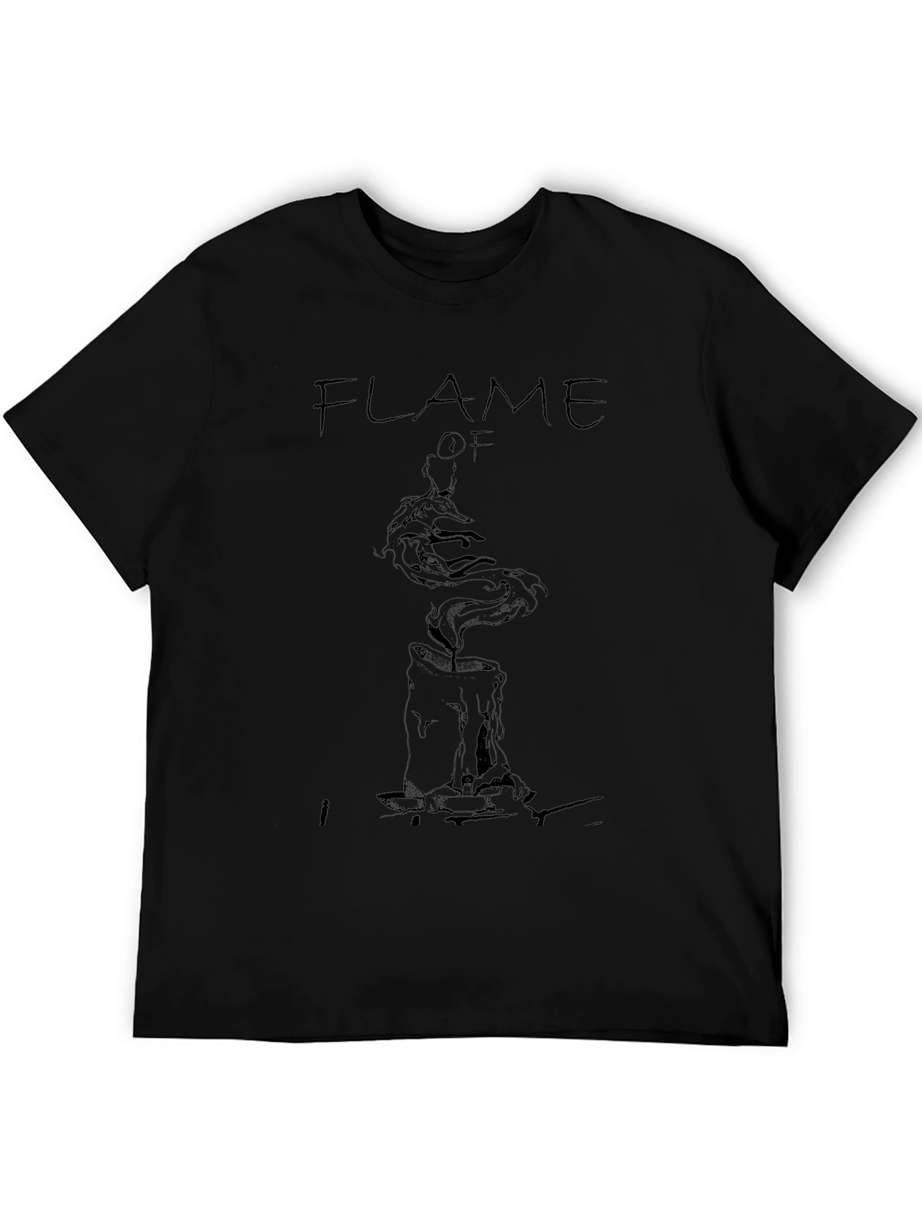 Flame Of T-Shirt - Black Graphic Tee