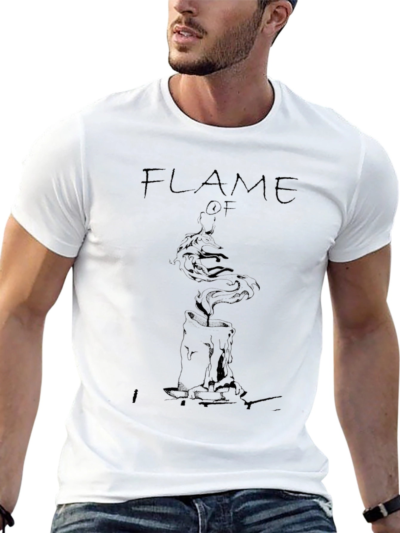 Flame Of T-Shirt - Black Graphic Tee