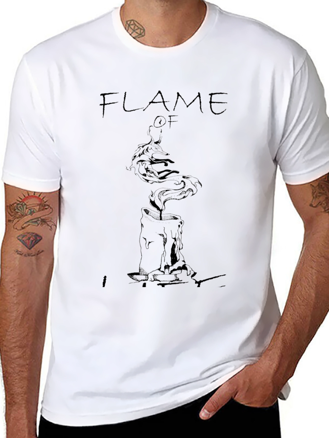 Flame Of T-Shirt - Black Graphic Tee