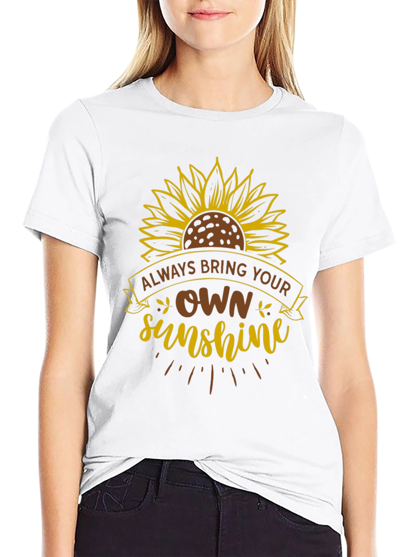 Sunshine Sunflower Graphic T-Shirt