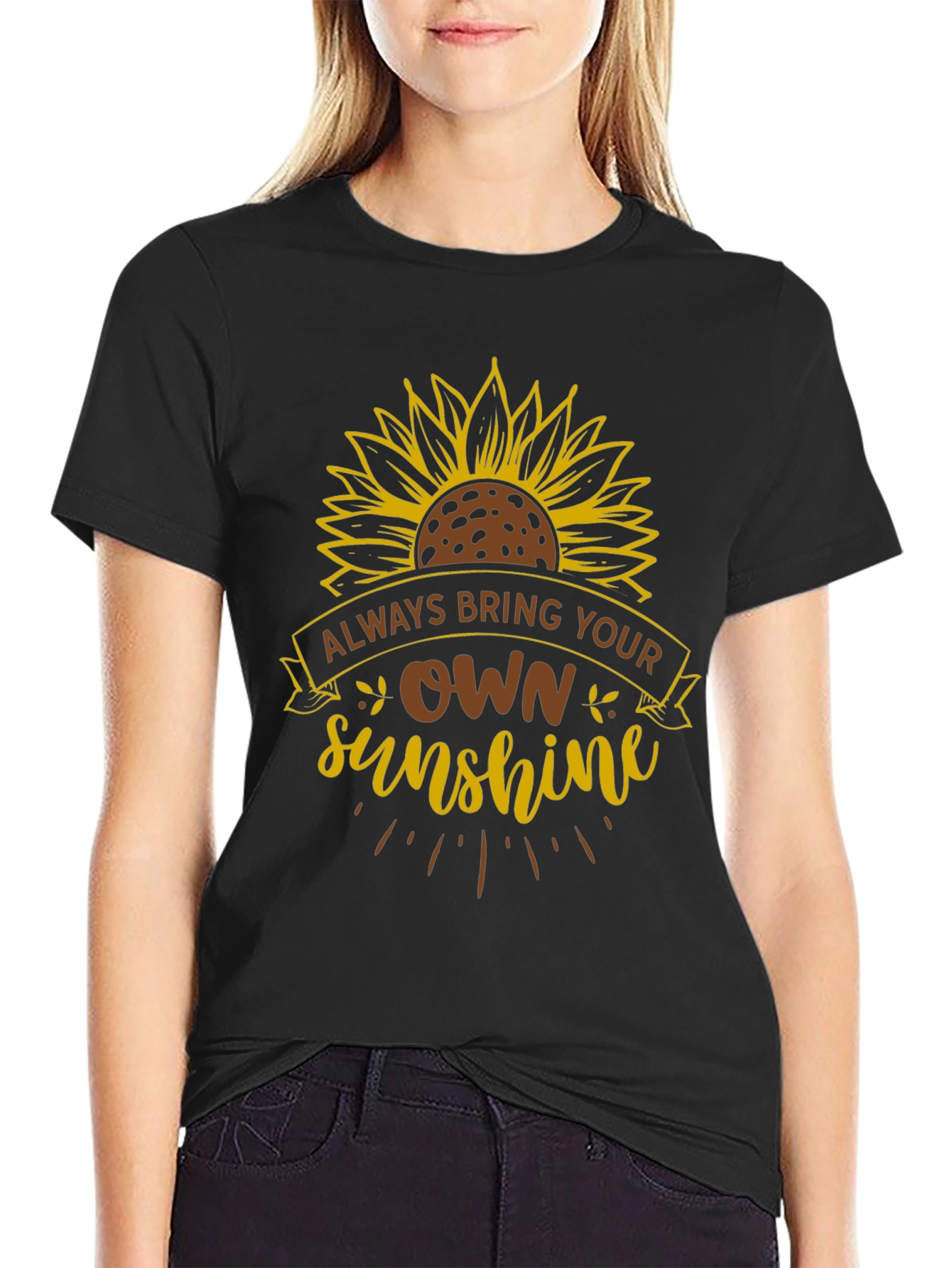 Sunshine Sunflower Graphic T-Shirt