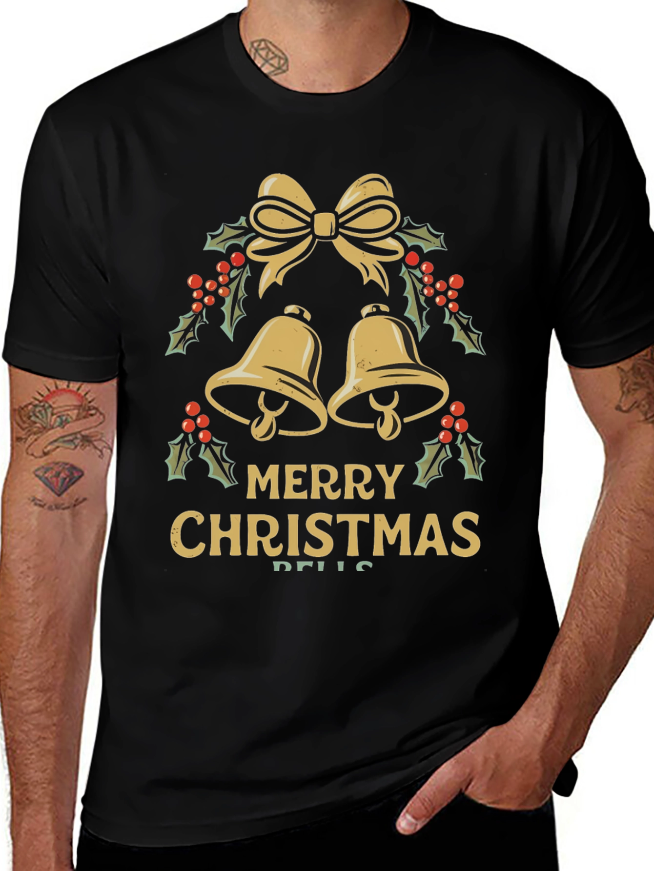 Merry Christmas Bells Graphic Tee