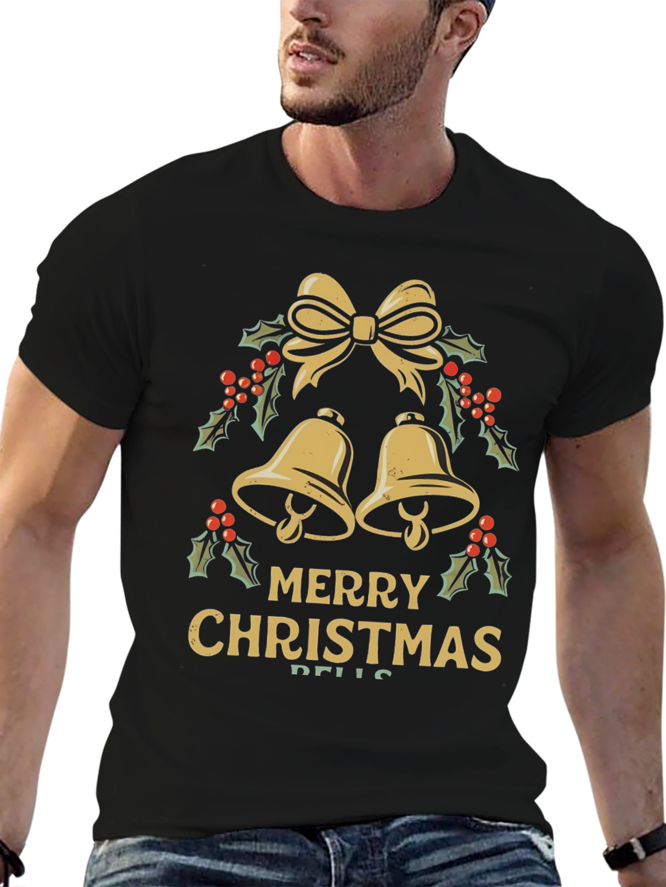 Merry Christmas Bells Graphic Tee