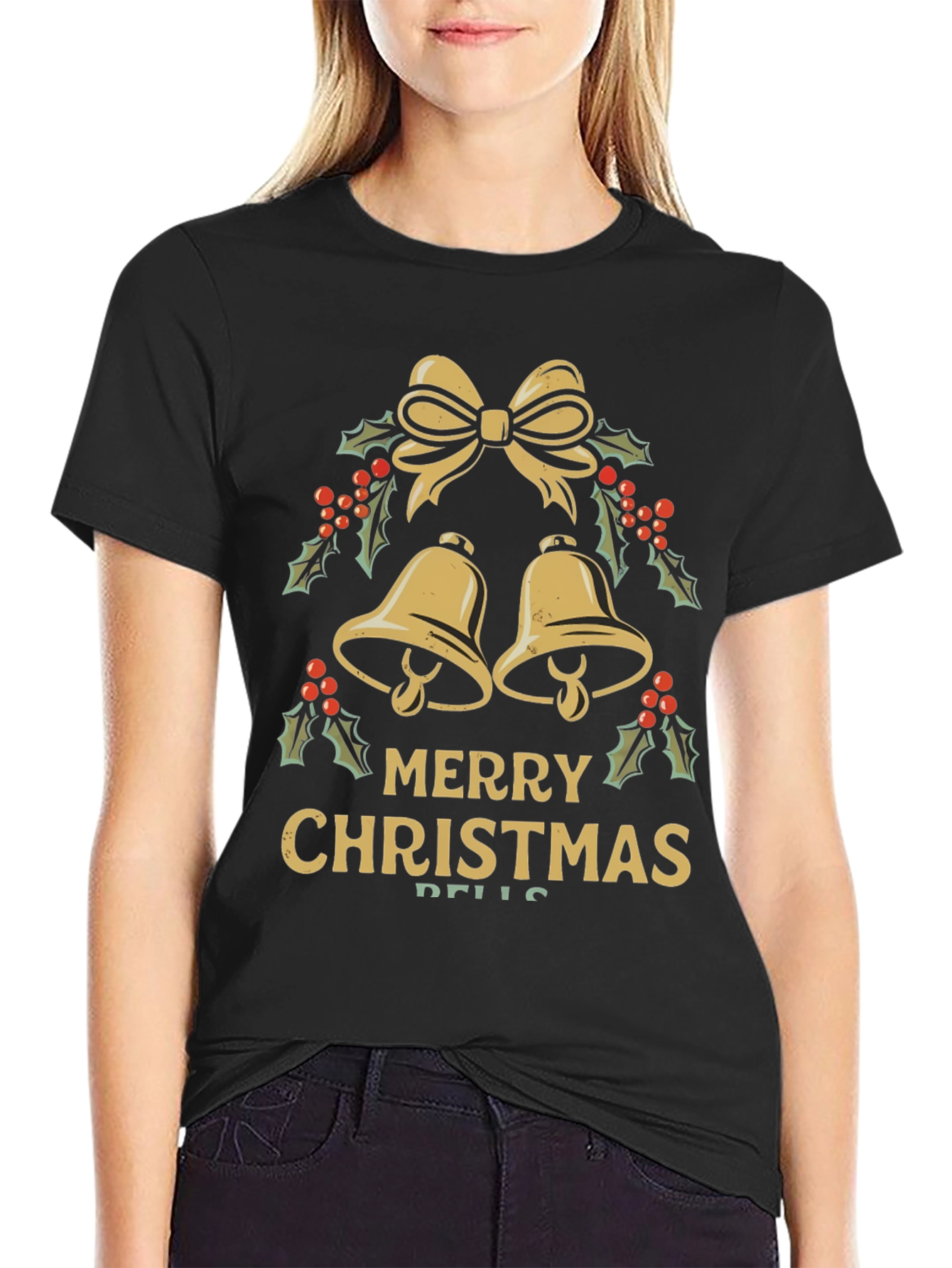 Merry Christmas Bells Graphic Tee