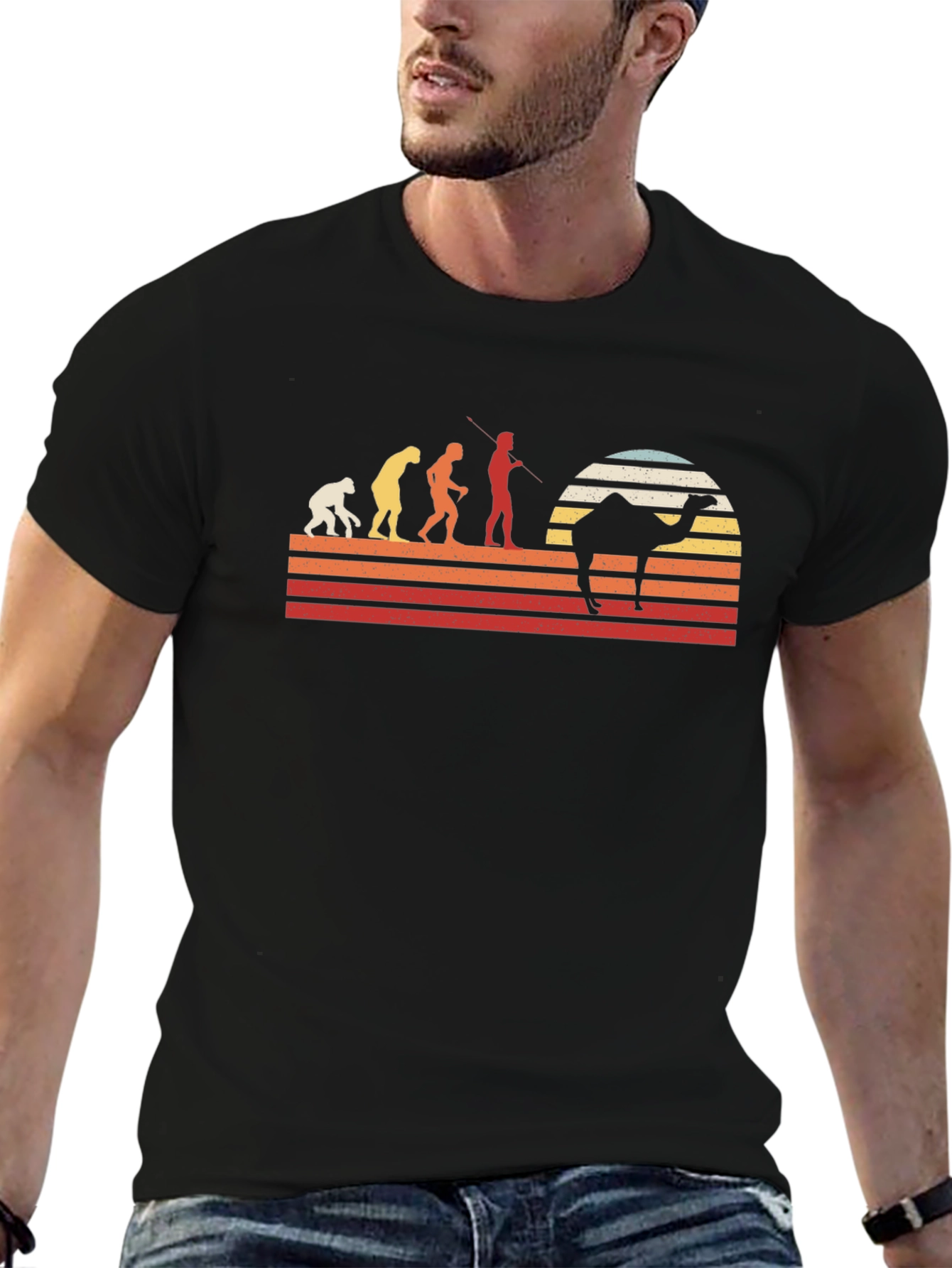 Retro Evolution Camel T-Shirt
