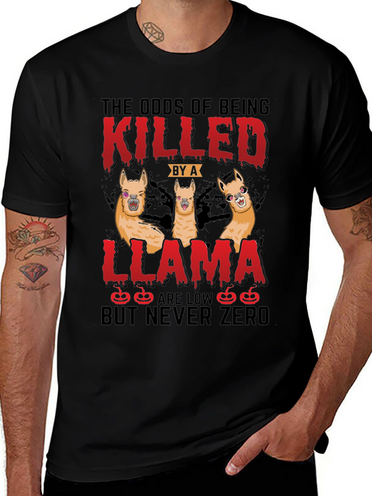 Odds of Being Killed by a Llama T-Shirt