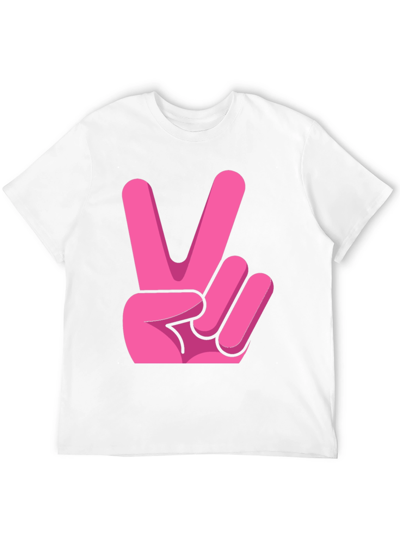 Pink Peace Sign Graphic Tee