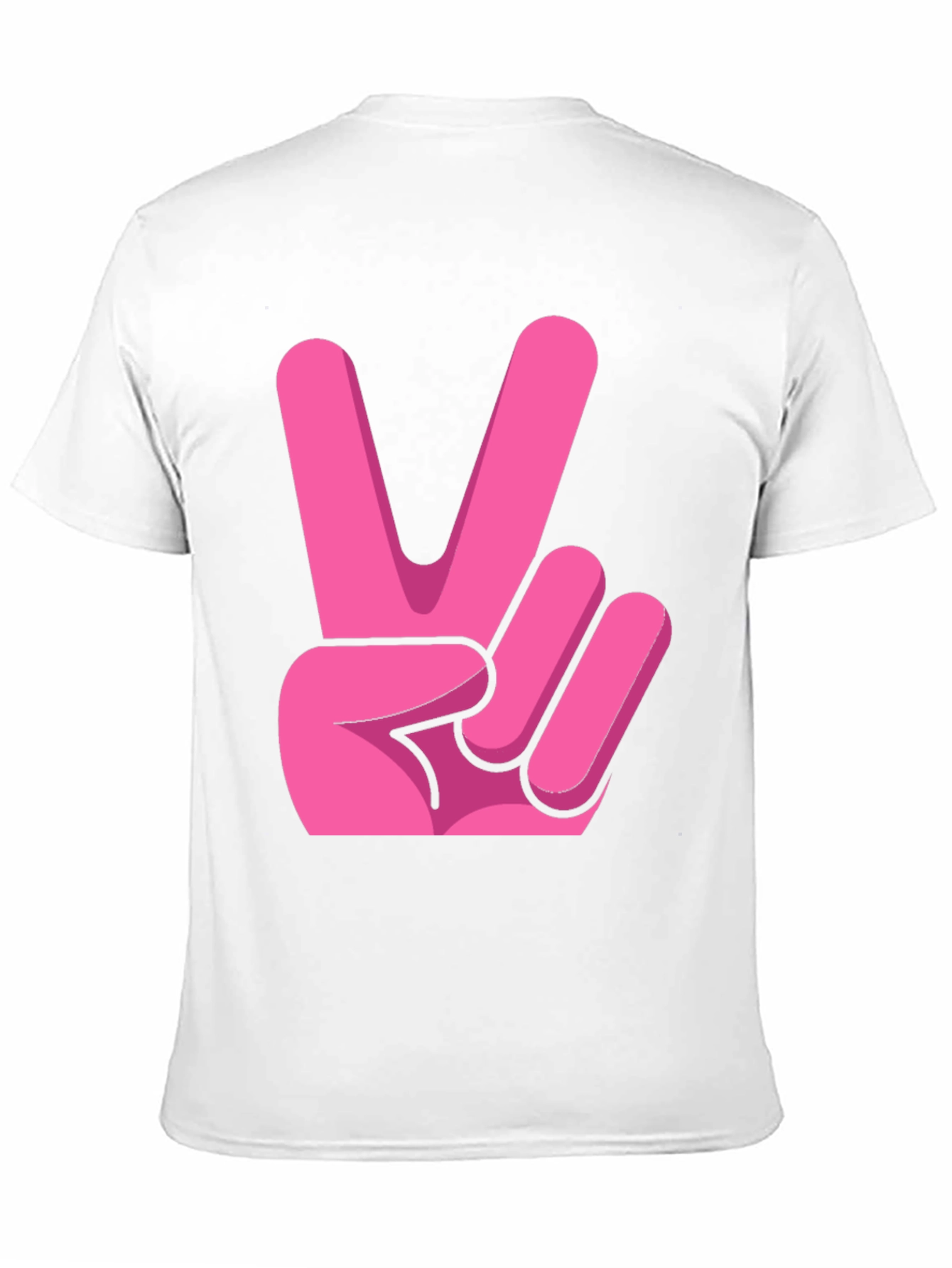 Pink Peace Sign Graphic Tee