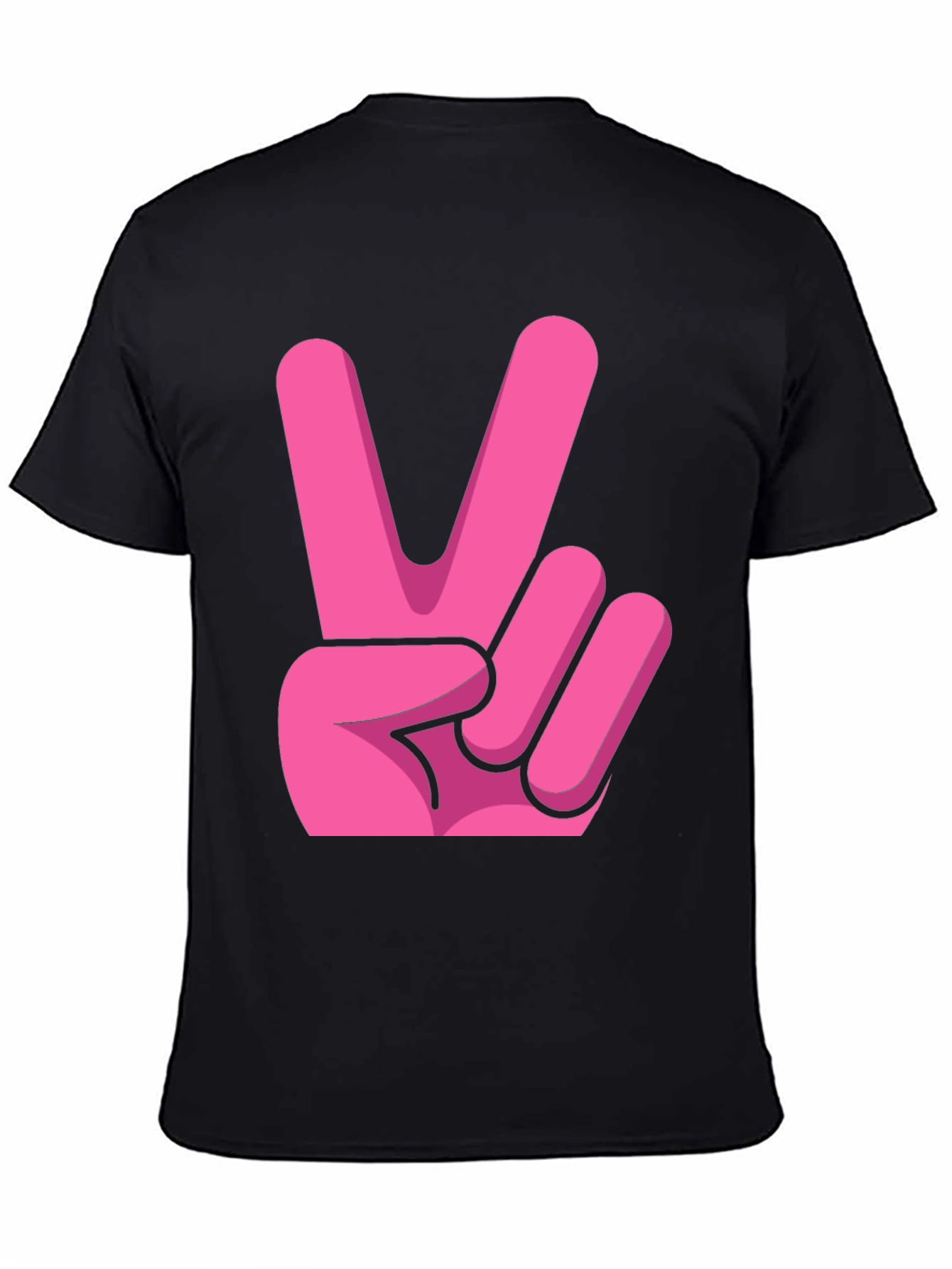 Pink Peace Sign Graphic Tee