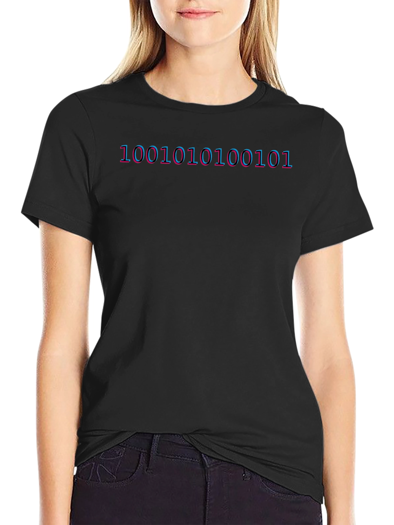 Binary Code Graphic Tee - Programmer Shirt